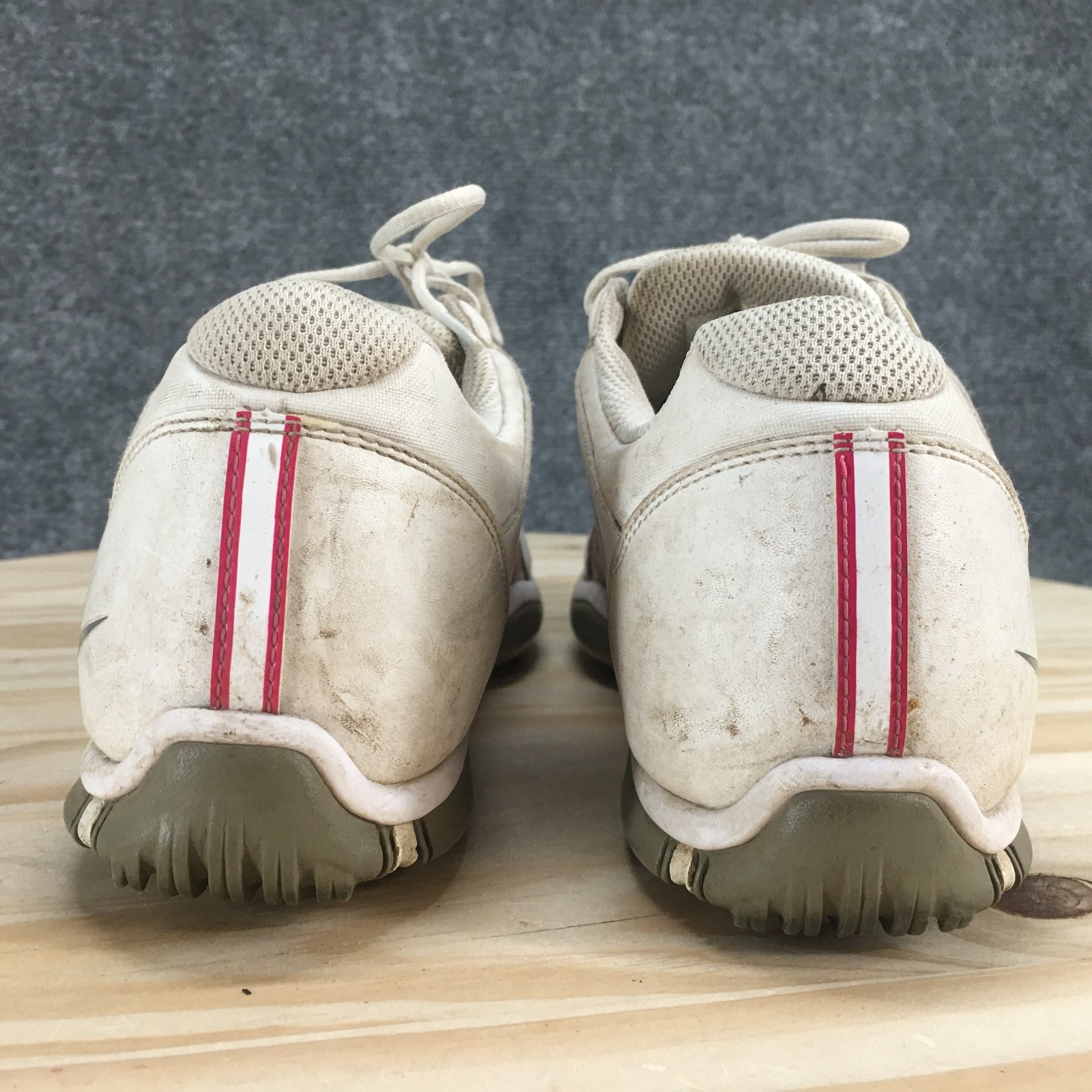 Nike Golf Shoes Womens 9.5 Delight Sneakers White Leather Lace Up 549583-103
