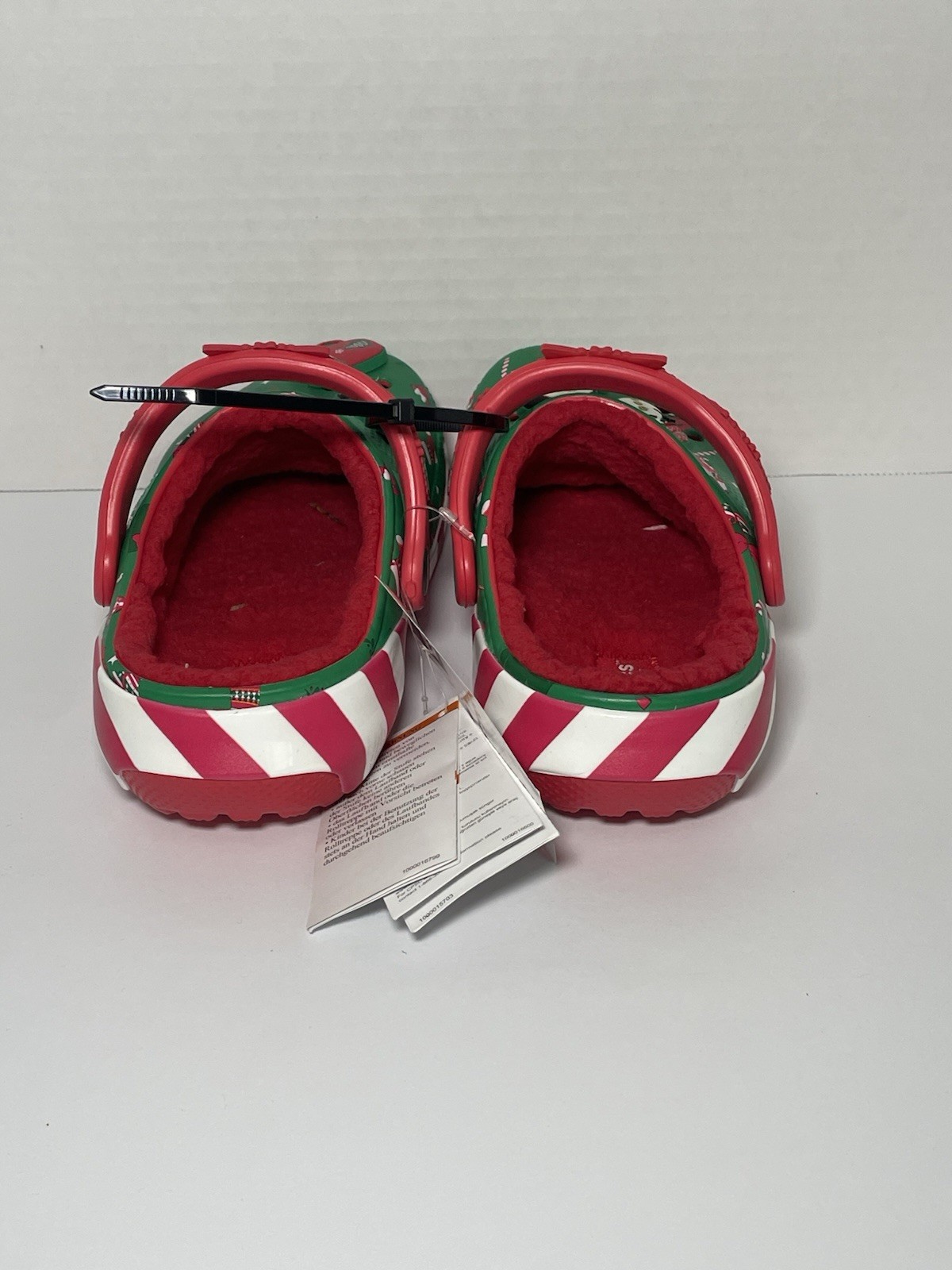 Disney Holiday Mickey Minnie Christmas Crocs Clogs Fleece Lined Size M4 W6