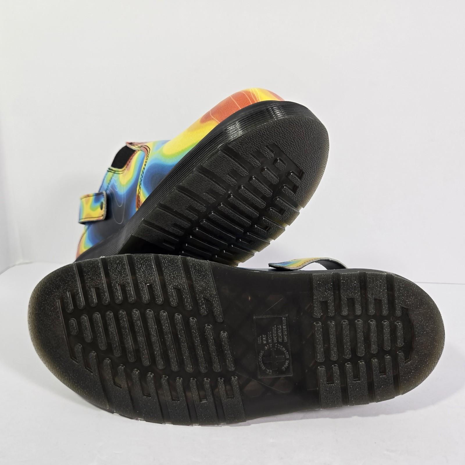 Dr Martens Isham Genix Nappa Reclaimed Thermal Map Leather Slingback Mule M9/W10