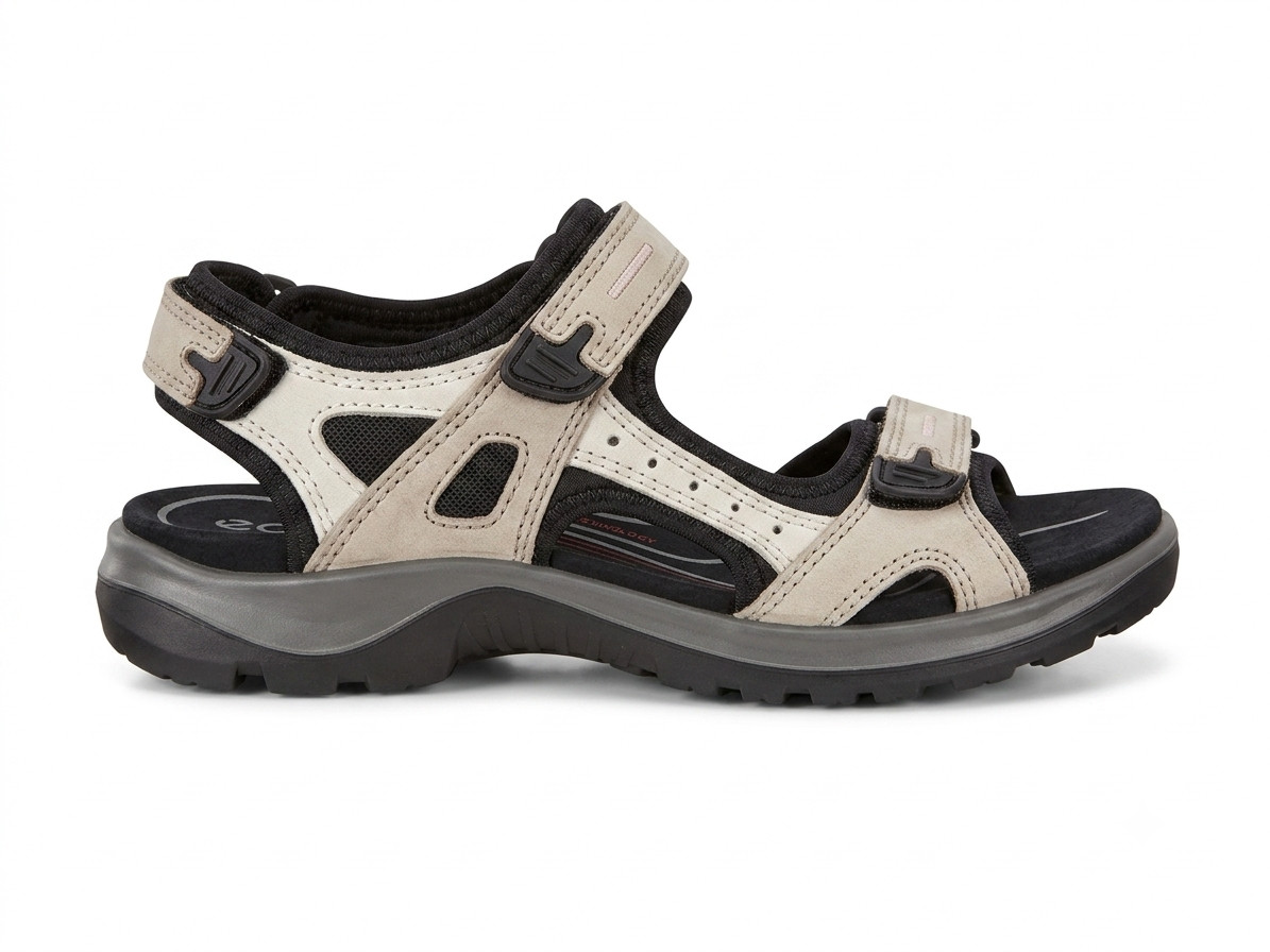 ECCO Yucatan Women’s Hiking Sport Sandals Beige Nubuck EU 40 US 9-9.5