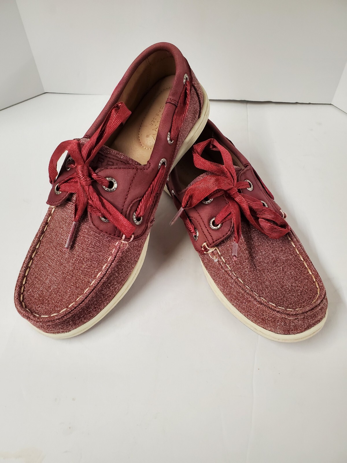 Sperry Womens Size 5 Koifish Shoes Sparkle Chambray Top Slider Boat STS84343