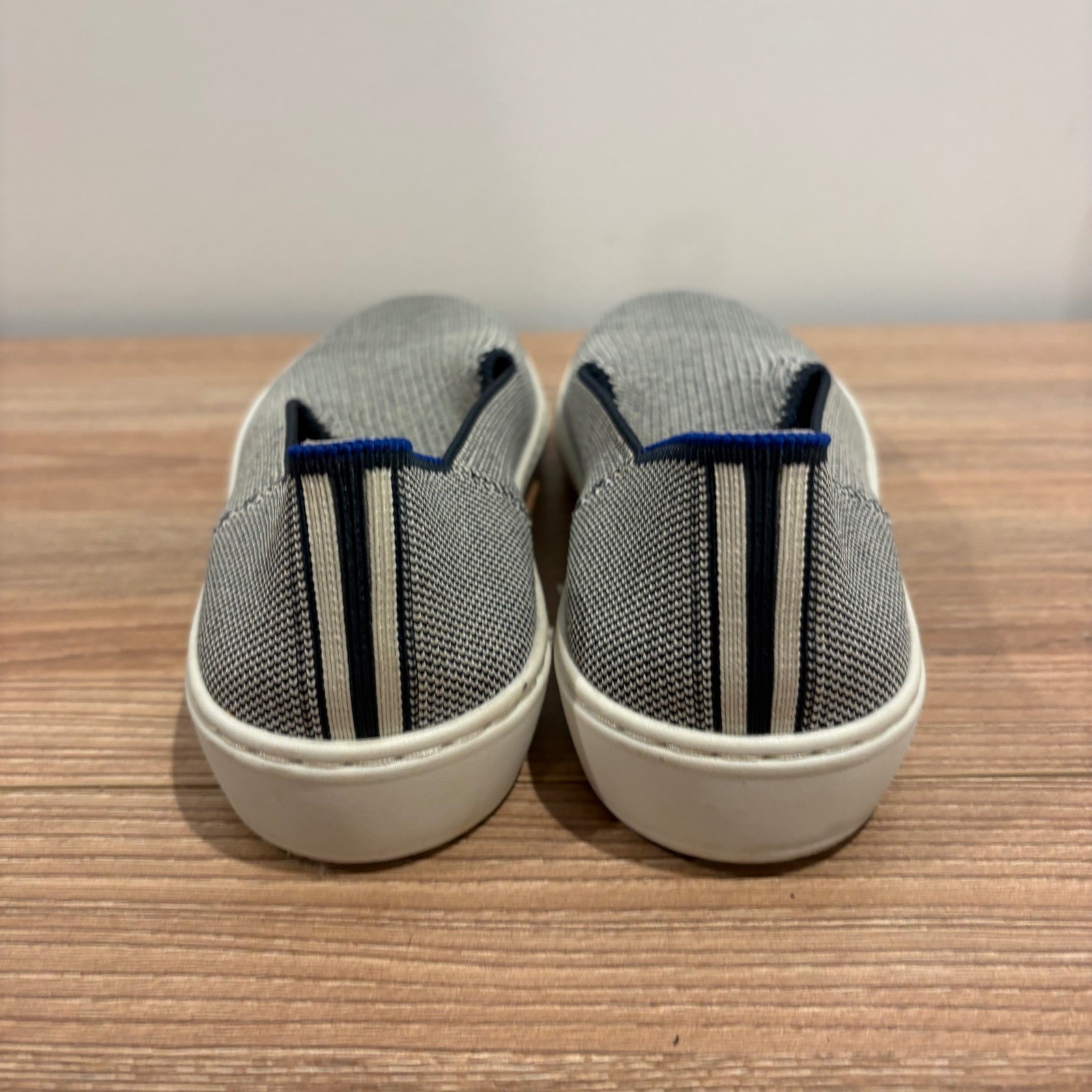 Rothy’s The Sneaker Slip On Womens Grey Size 7 Sustainable Knit Washable Shoes