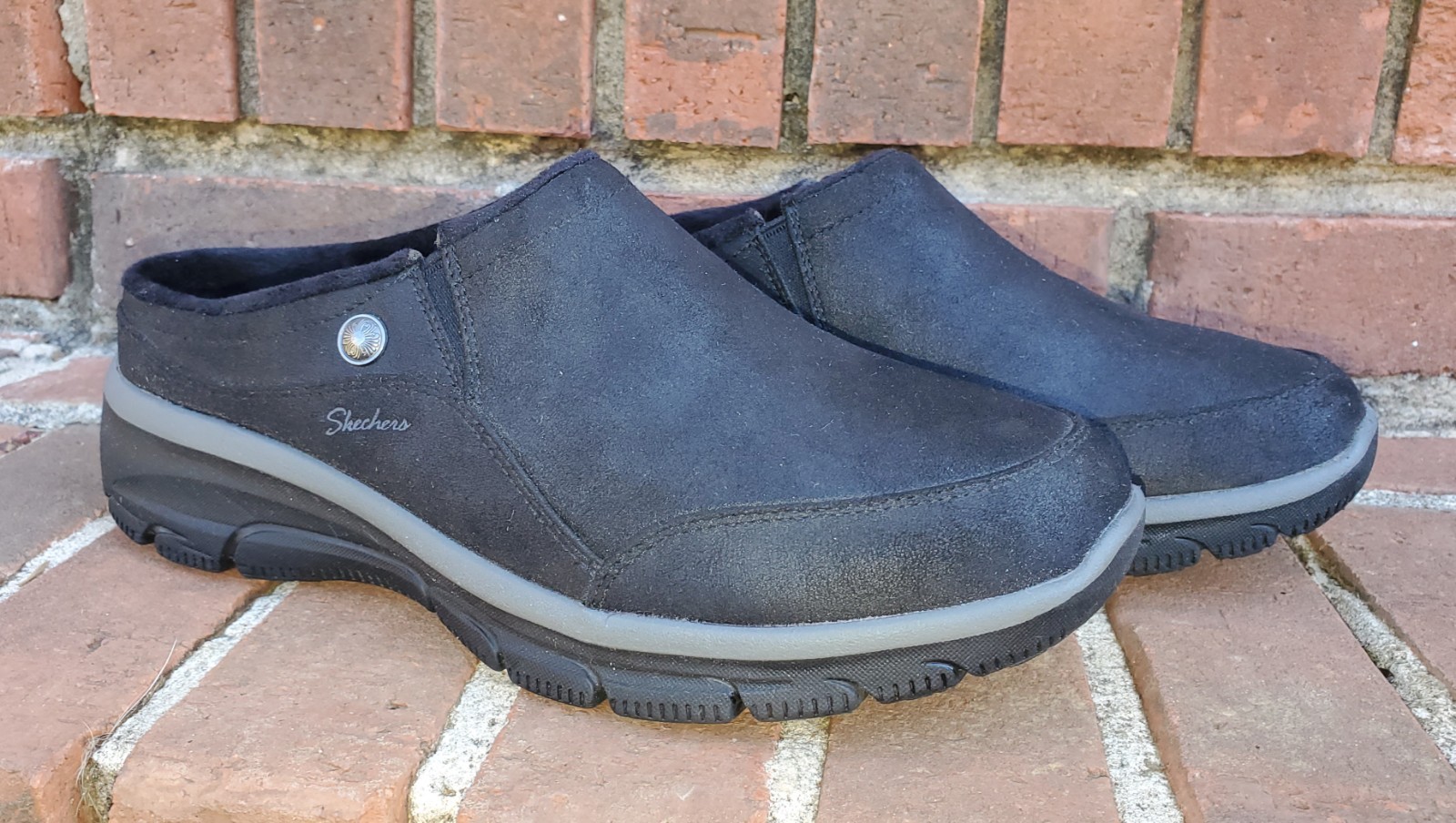 *SKECHERS*Relaxed Fit:Easy Going Latte2Clog●Black●Sz.9●Air Cooled Mem.Foam●CLEAN