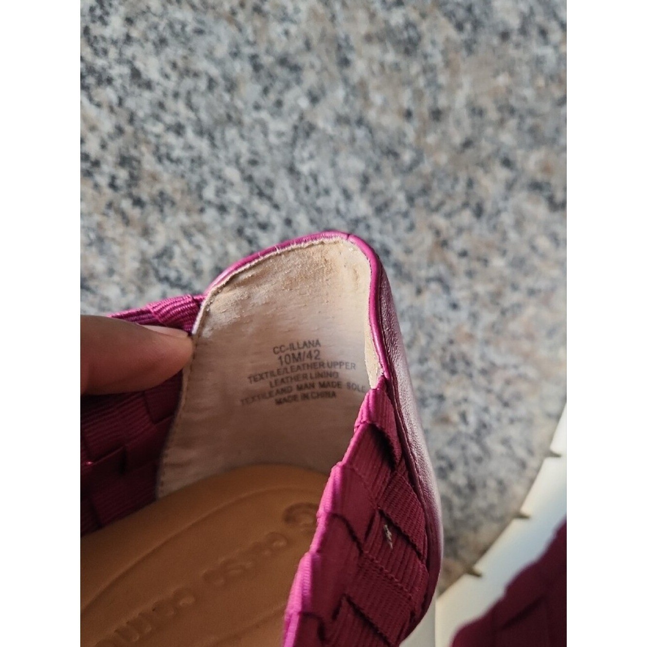 Corso Como Illana Wedge Magenta Braided Slip-On Size 10 – Chic Comfort Style