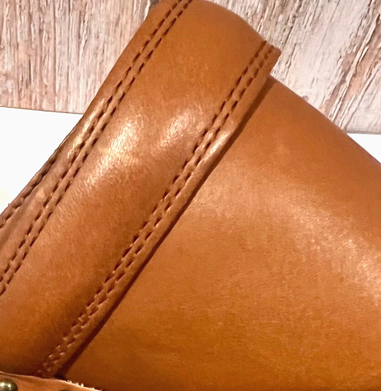 MADEWELL Cecily CLOG English Saddle Size 9.5 Oiled Leather Honey Brown Cute Shoe