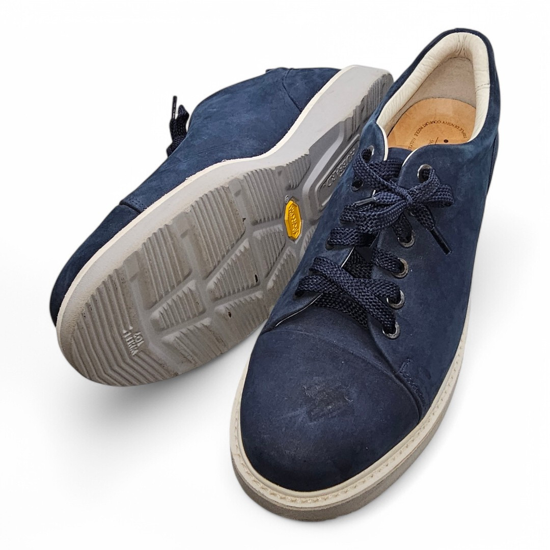 Samuel Hubbard – Fast Navy Suede Sneakers Walking Shoes Womens Sz 8 Vibram Soles