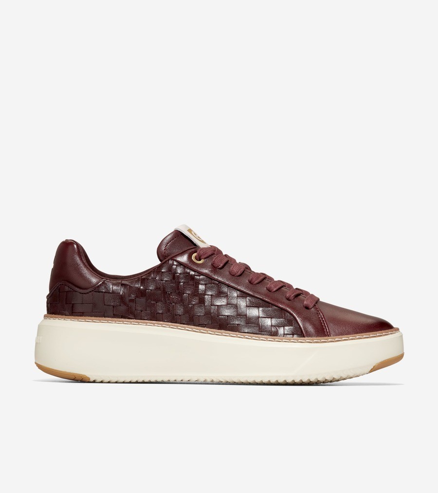 COLE HAAN WOMEN’S GRANDPRO TOPSPIN SNEAKER Bloodstone Genevieve, W29211, 10 C