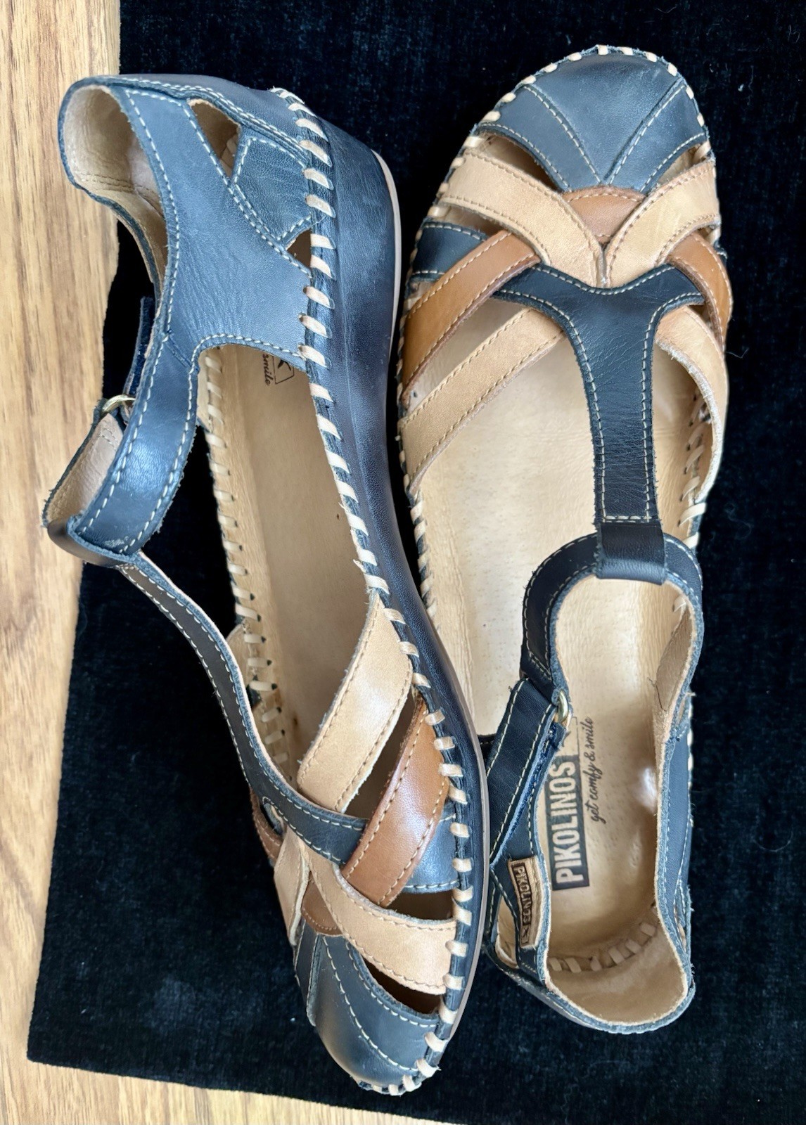 Pikolinos – Multi- Color Mary Jane Leather Shoes Size 40 EUC/ 9.5