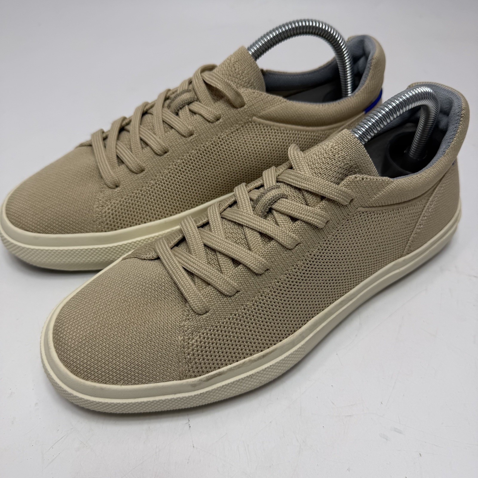 Rothy’s Shoes Tan Sneakers WOMEN 8 / EU 39 Lace Tie Mesh Rubber Sole 096-004