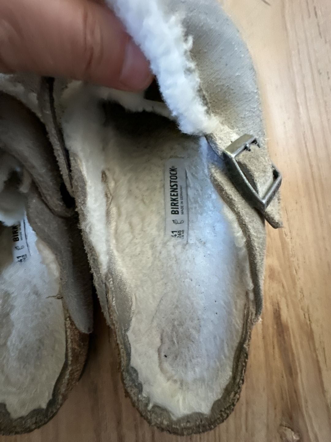 Birkenstock Boston Suede Shearling Lined Clogs