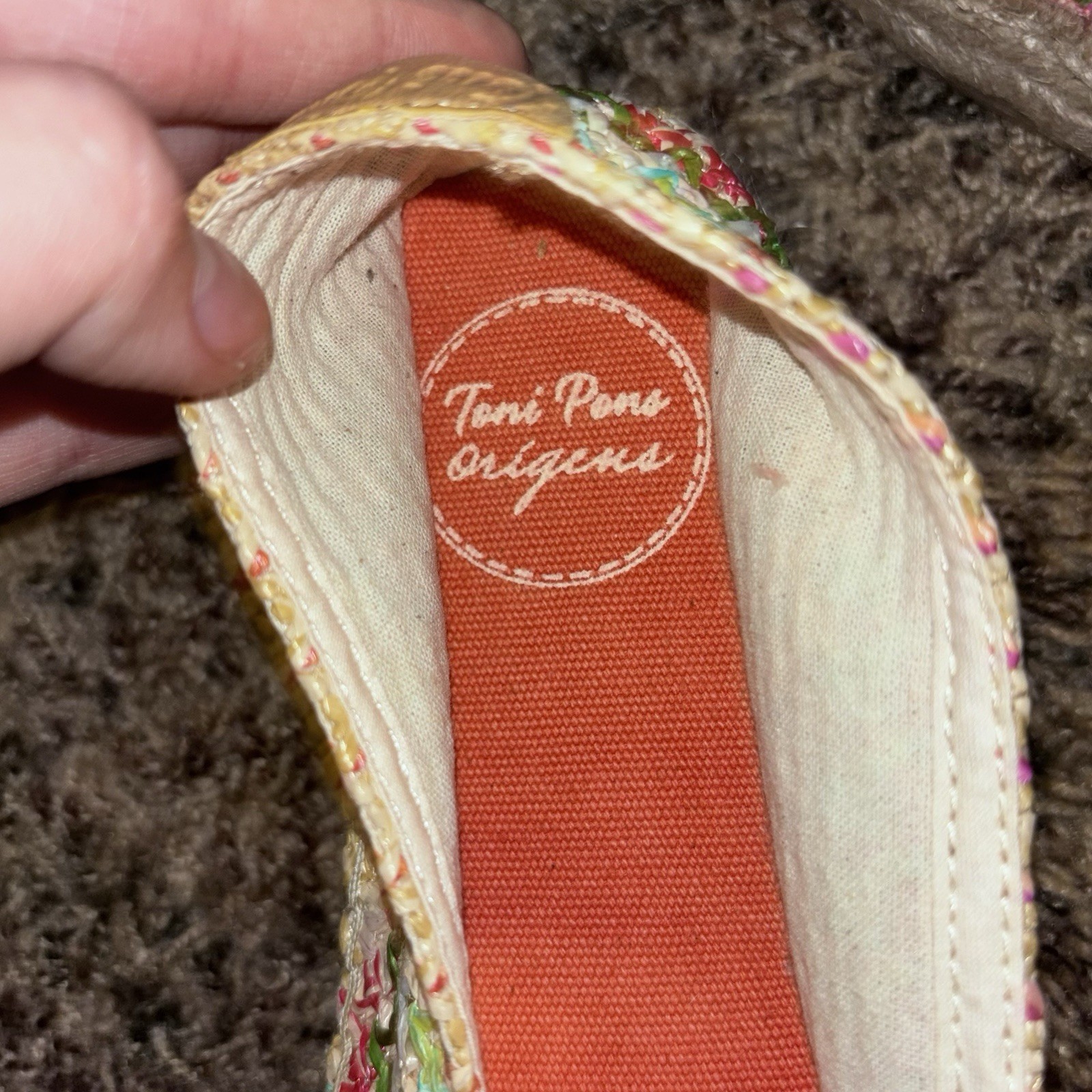 Toni Pons Women’s 38 (7.5) Arlet-NZ Vegan Bohemian Raffia Platform Espadrille