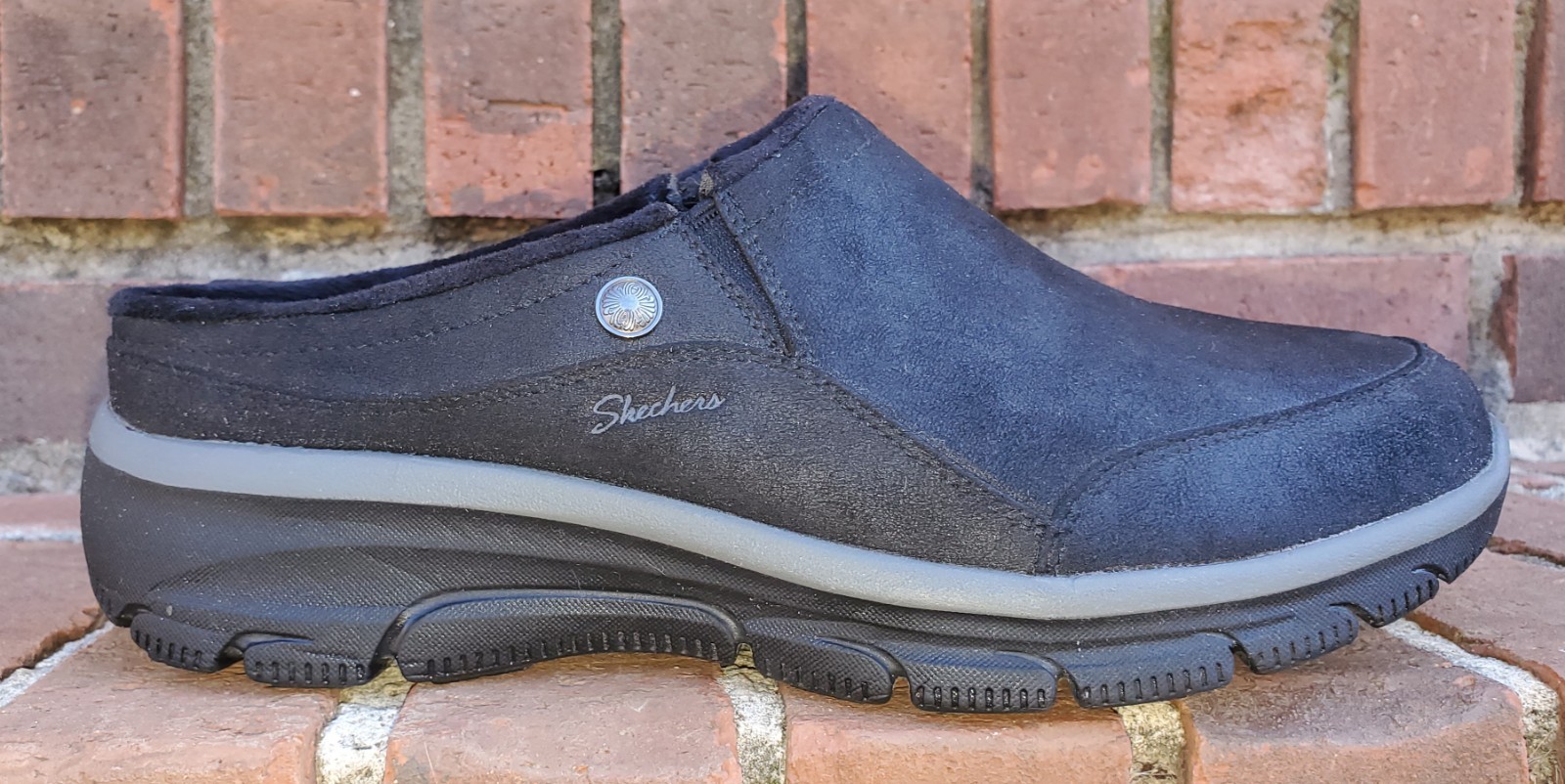 *SKECHERS*Relaxed Fit:Easy Going Latte2Clog●Black●Sz.9●Air Cooled Mem.Foam●CLEAN