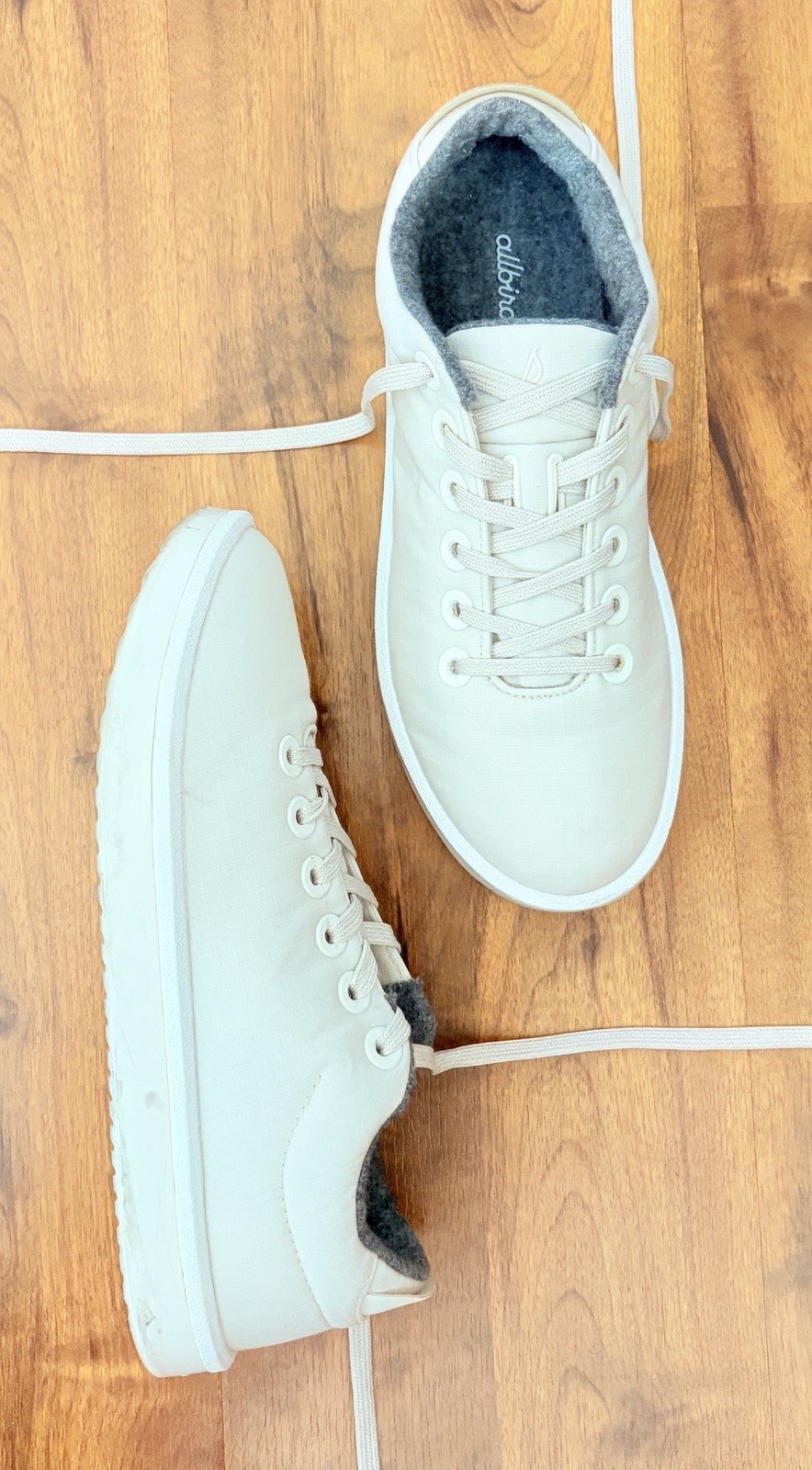 Allbirds Pipers Woven Merino Wool Sneaker Women’s US 8 Natural White
