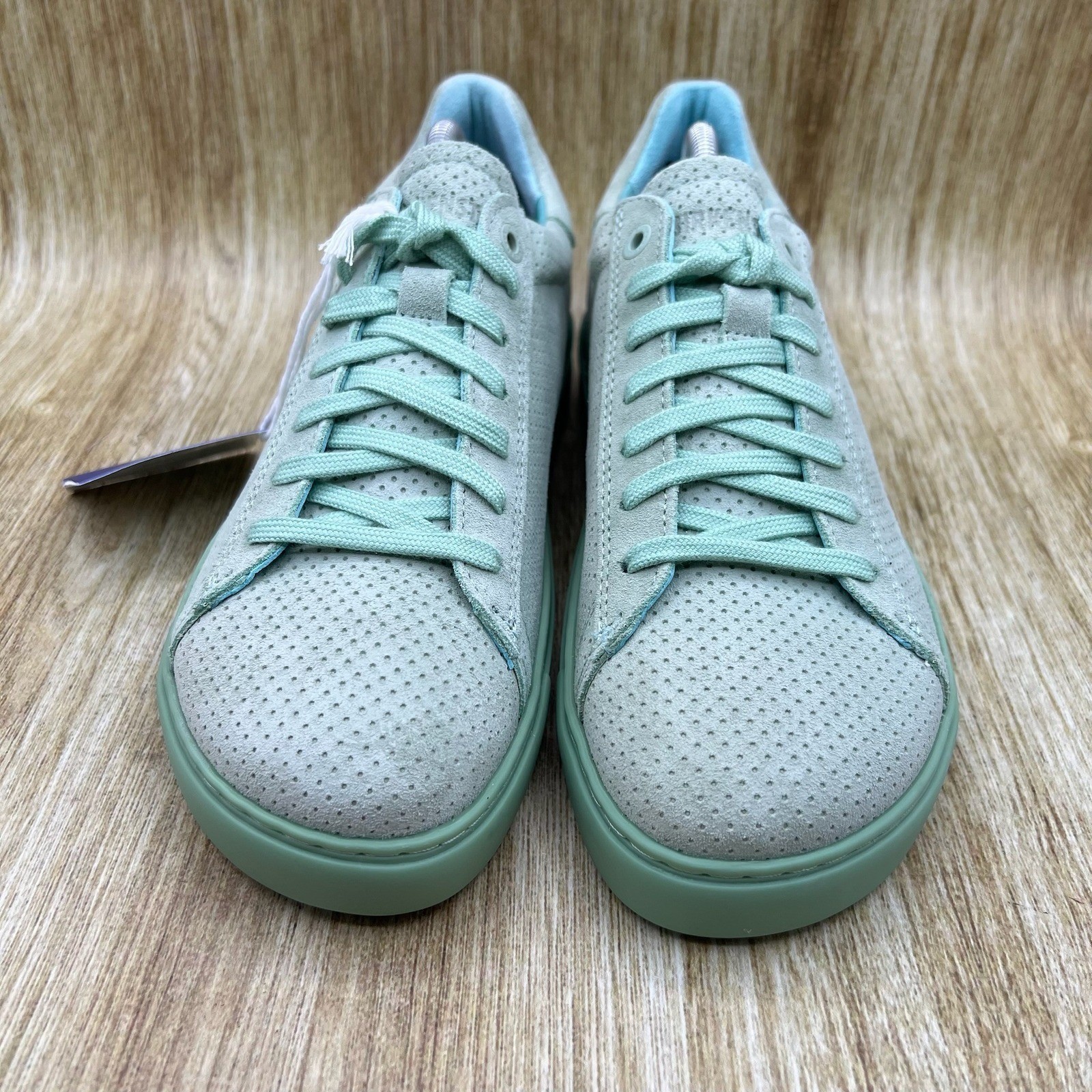 Birkenstock Bend Women’s Size 7 EU 38 Suede Perforated Matcha Green Sneakers NEW