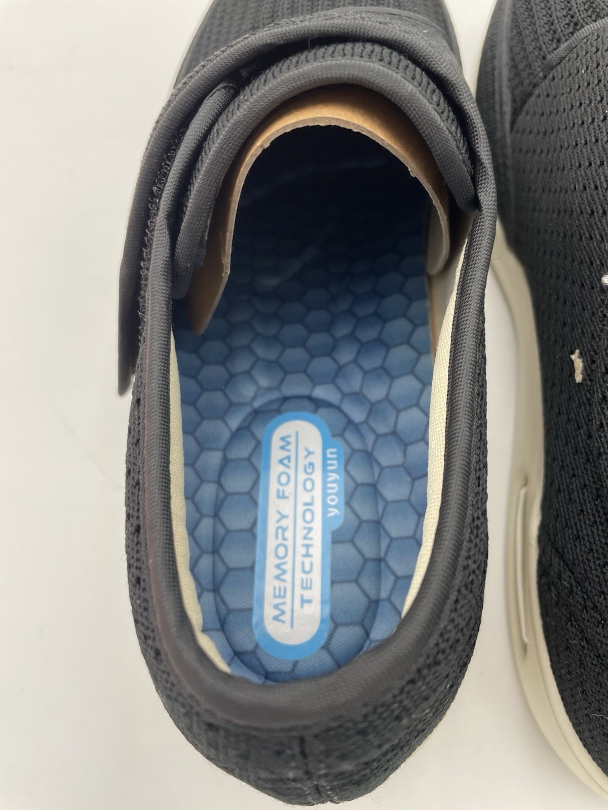 YOUYUN DIABETIC SHOES BLACK Adjustable Hook and Loop Closure MENS 8 / WOMENS 9
