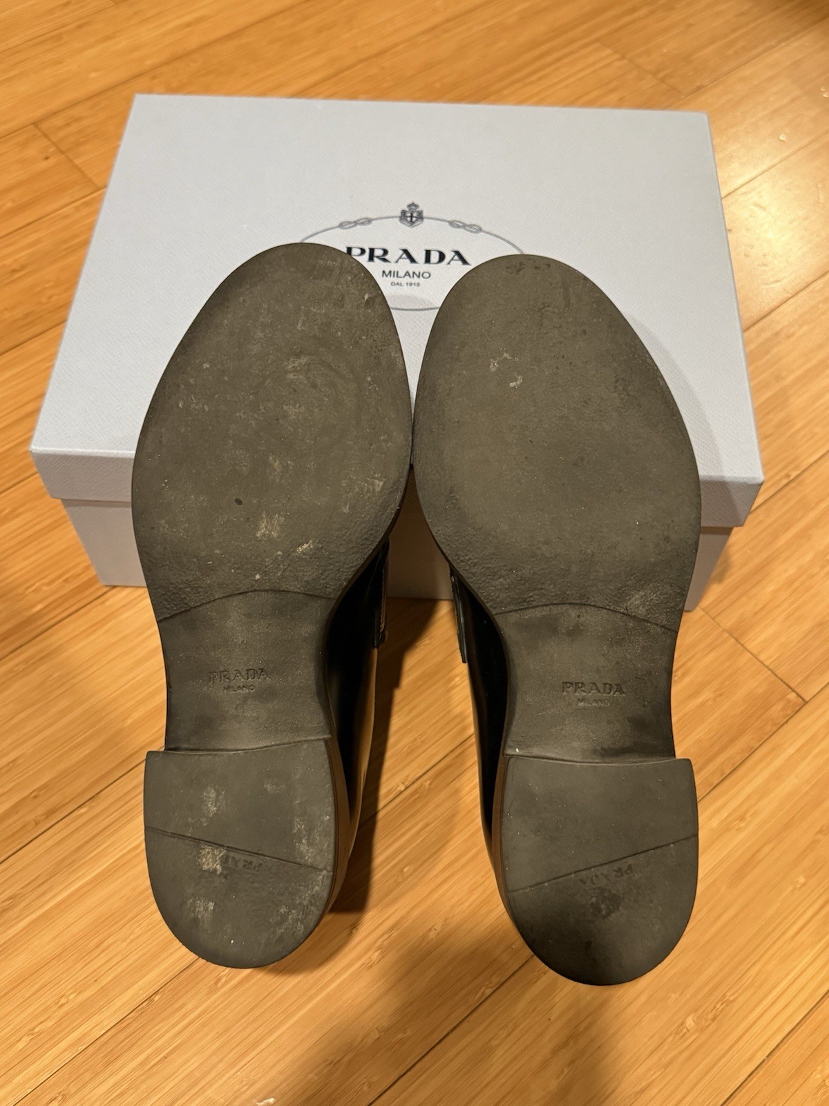 Prada Ombré Leather Loafers