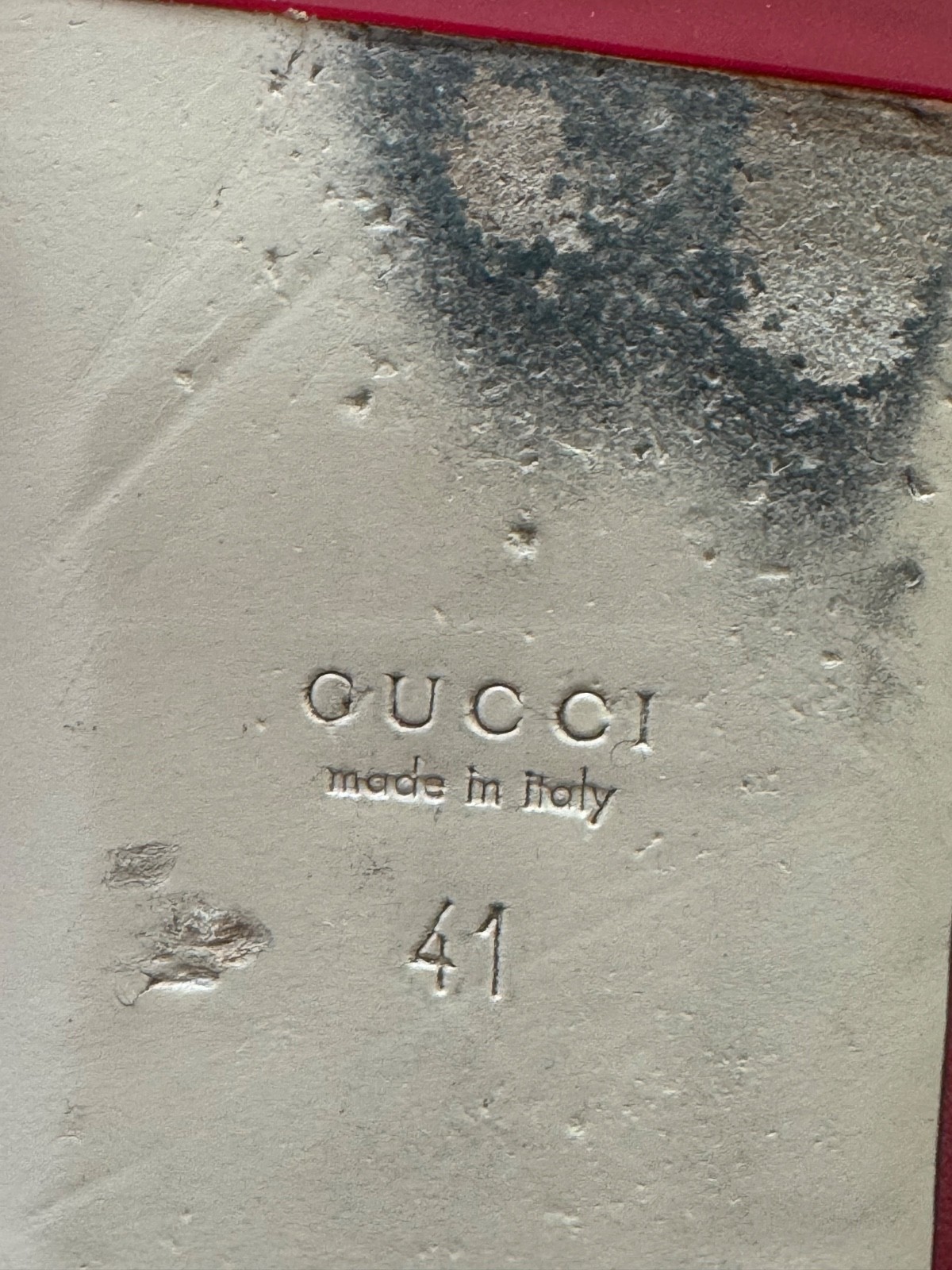 GUCCI LEATHER BALLET FLATS SIZE 41EU