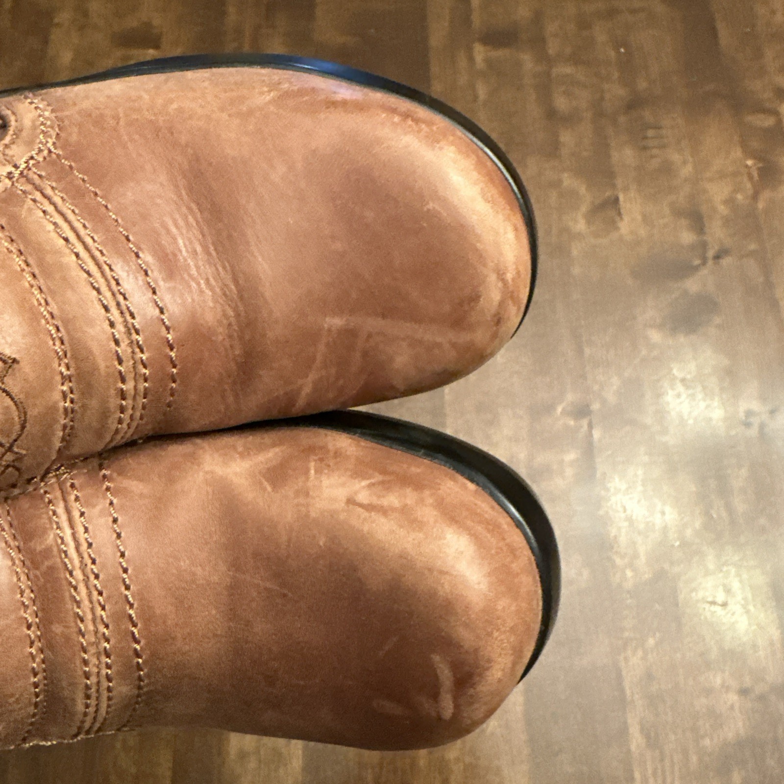Ariat Womens 8B Work Toe Non Slip Safety Clog Brown Leather Composite Toe