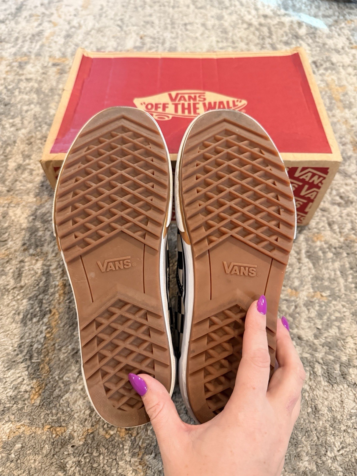 VANS Era Stacked Checkerboard Platform Slip On Shoes Women’s Size 9.5 Men’s 8.0