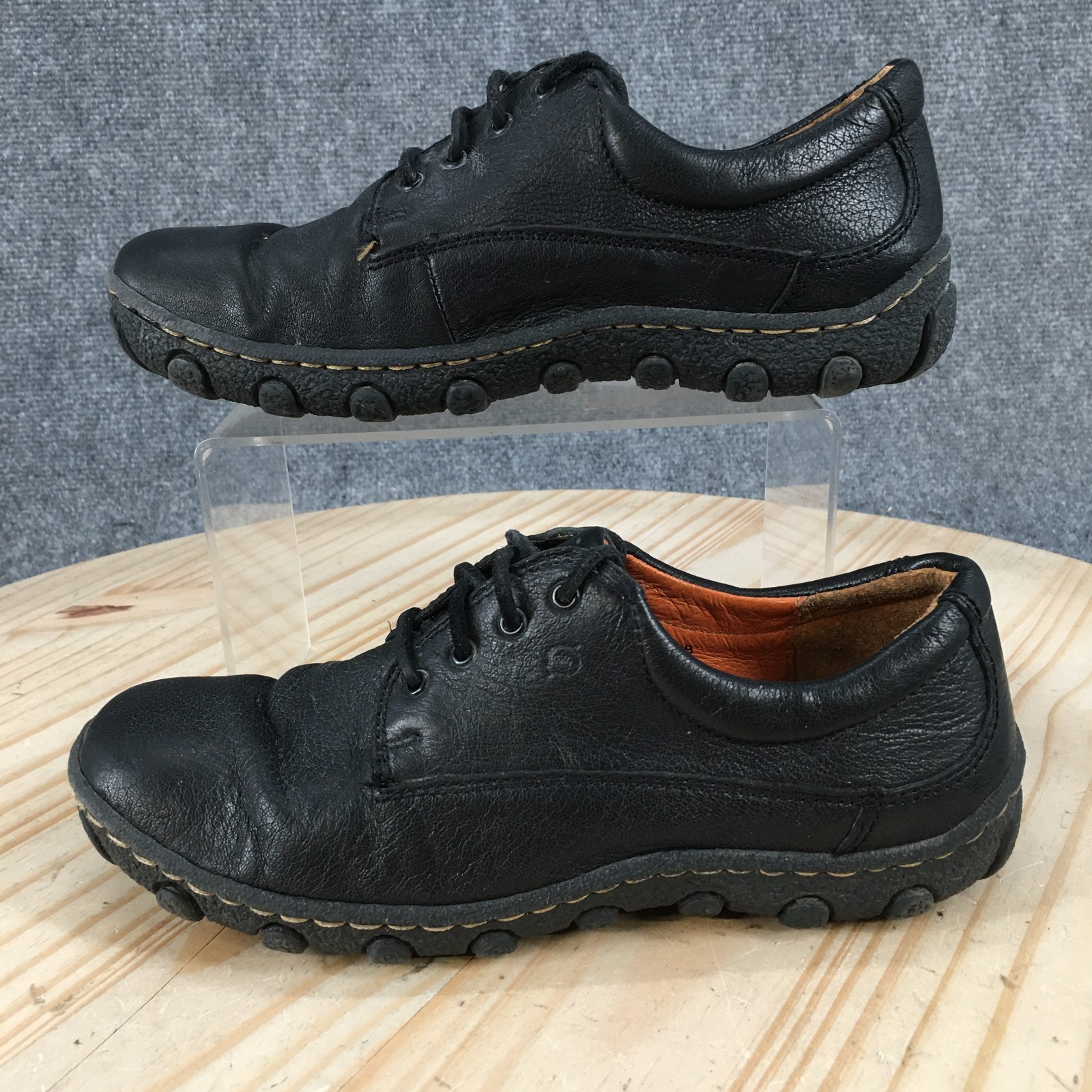 Born Shoes Womens 6.5 M Black Oxford Leather Comfort Casual W3209 Lace Up
