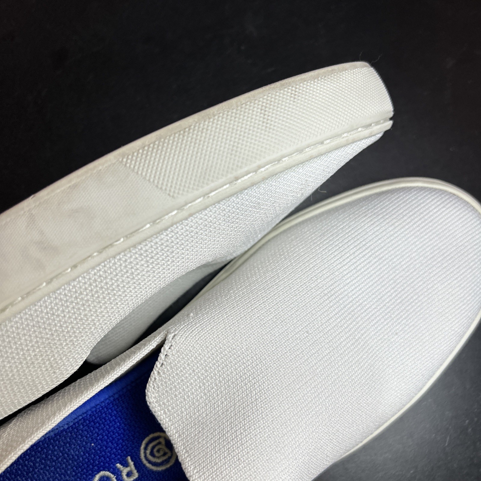 Rothy’s The Original Womens Size 9.5 White Casual Walking Slip On Shoes Sneakers
