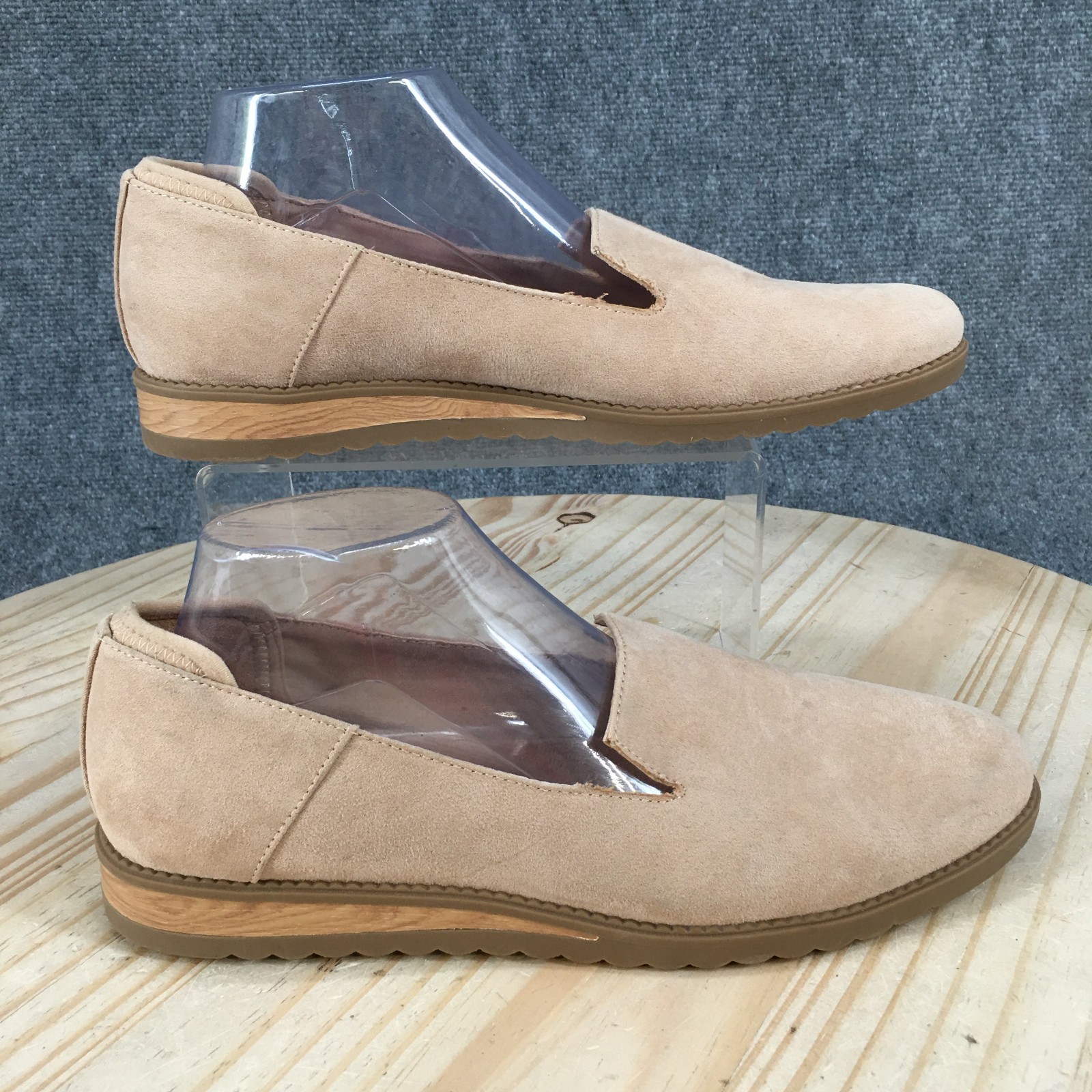 Dr Scholls Jettison Loafer Shoes Womens 10 M Low Almond Toe Casual Beige NEW
