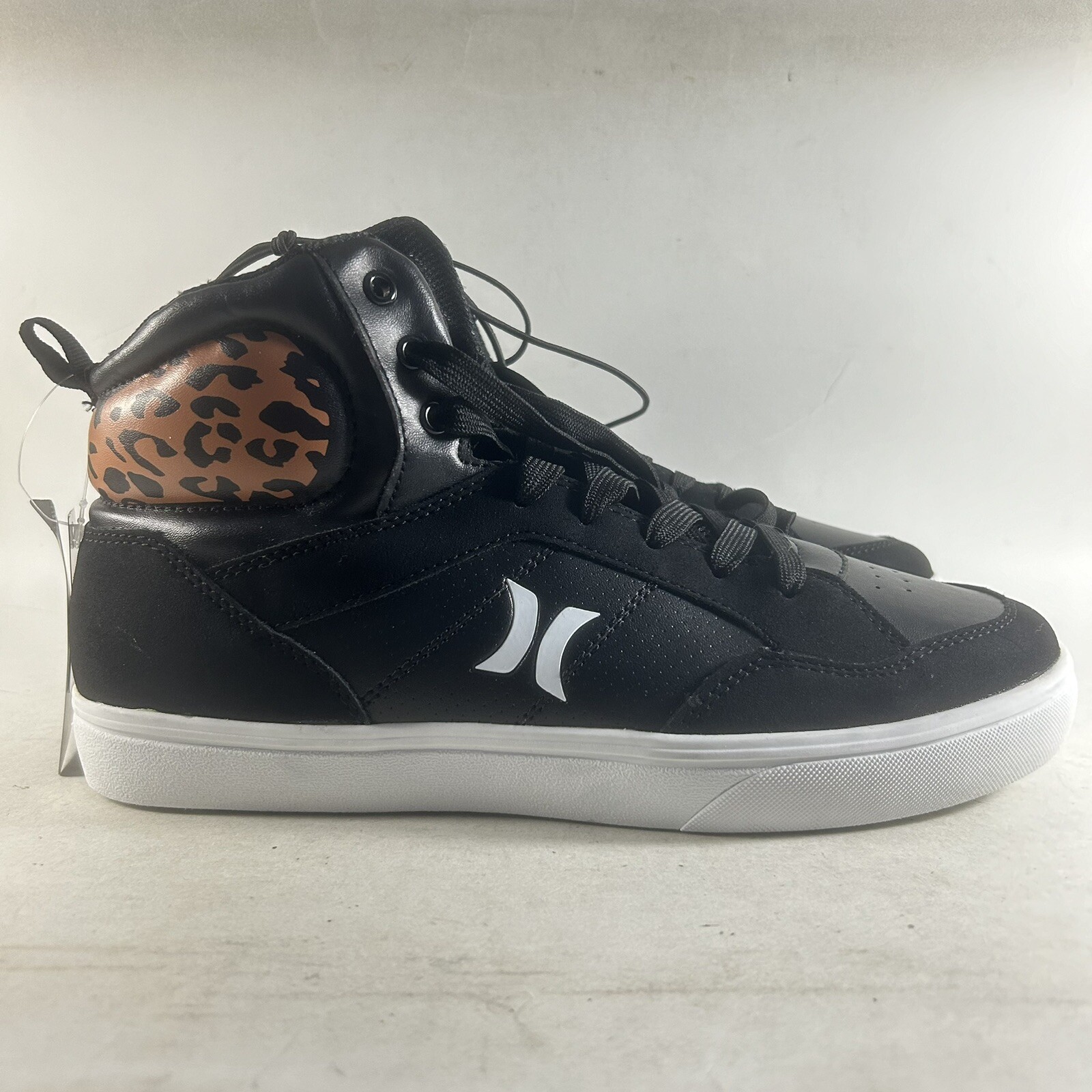 Hurley High Top Shoes Lace Up Sneakers Black Size 9 M