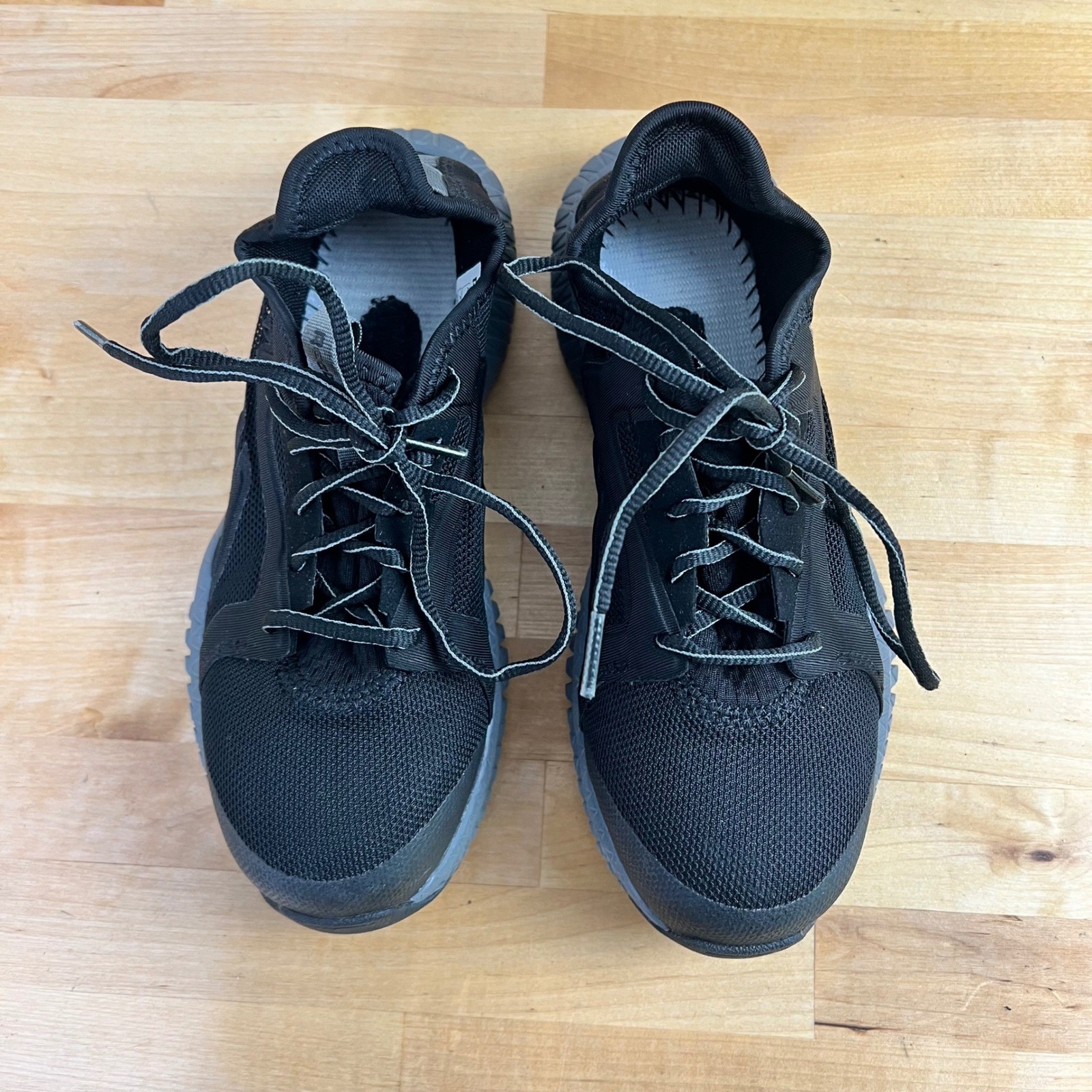 Reebok Flexagon 3.0 Work Shoes Black Composite Toe Safety Sneaker Ws 6 NO INSOLE