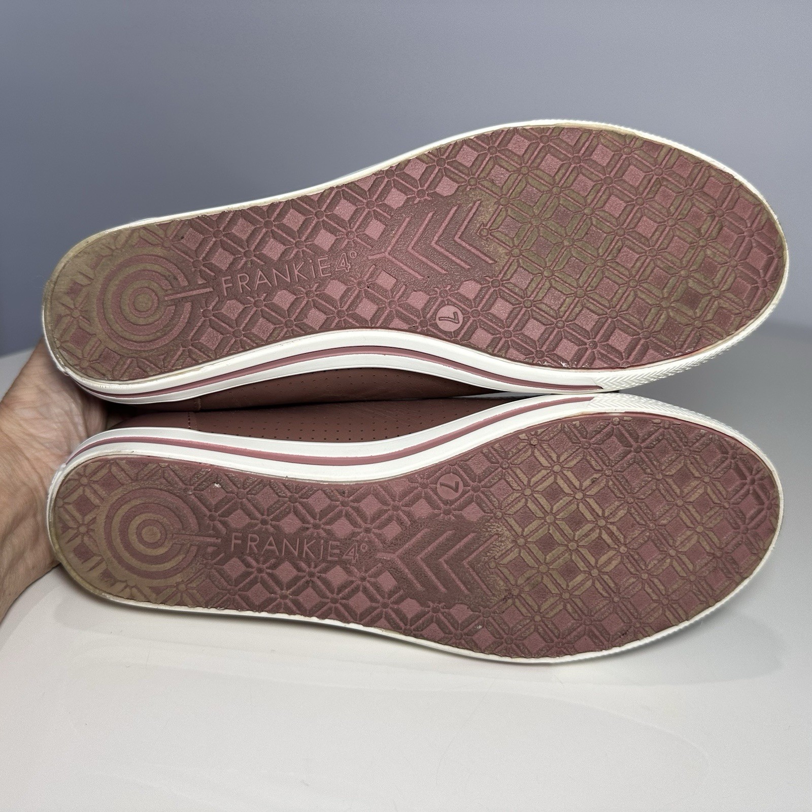 FRANKIE4 Frankie 4 Hannah II Dusty Rose Leather Shoes Sneakers Flats Size 7