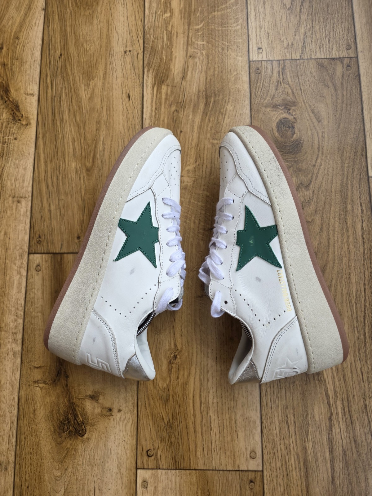 GOLDEN GOOSE BALLSTAR 2 LEATHER SNEAKERS SIZE 39 EU, 8.5 US, 6 UK