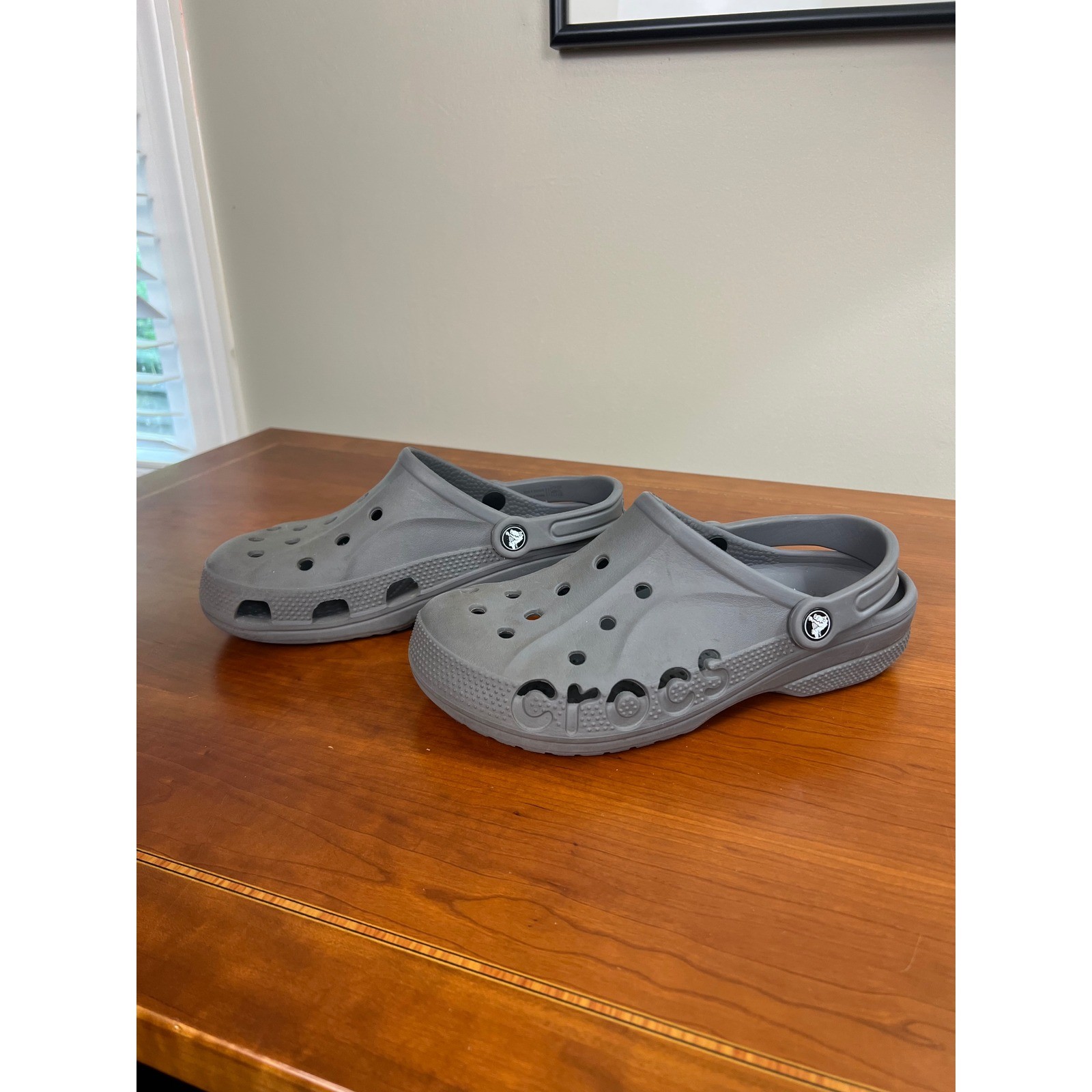 Crocs Baya Clog Slate Grey Mens 7 Womens 9 Slip On Water Shoes 10126