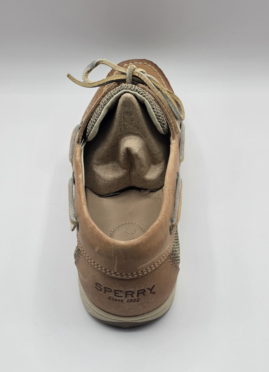 Sperry Top-Sider Women’s Koifish Boat Shoe Leather Oat Size 10 Wide New w/box