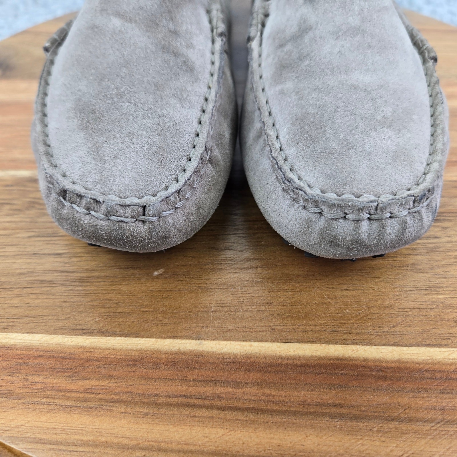 M. Gemi Womens 38 The Felize Gray Suede Slip On Casual Driving Moccasins Loafer