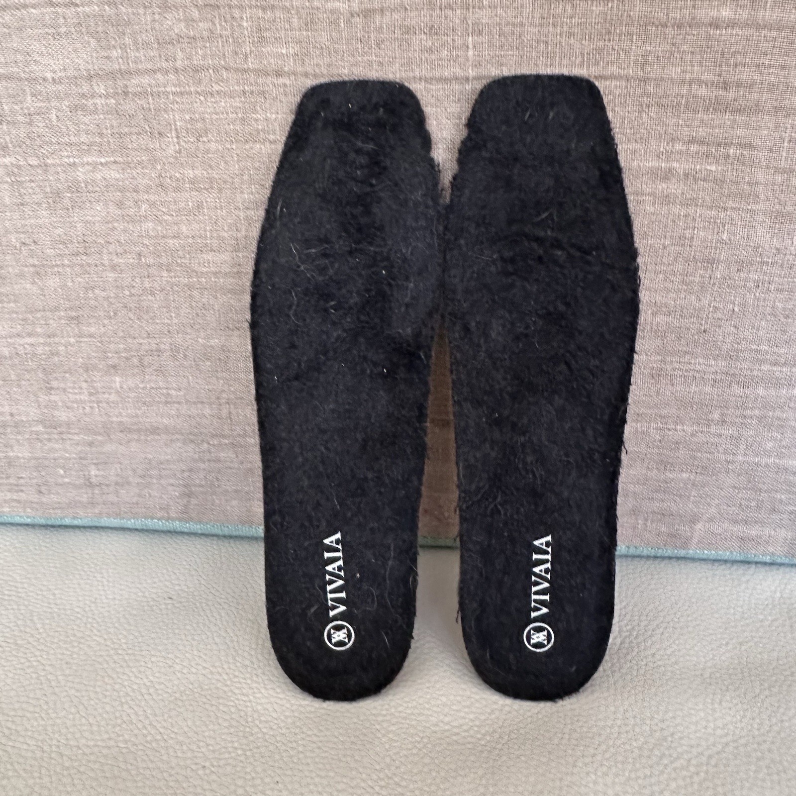 Vivaia Square Toe Recycled Mink K Faux Fur Flats Margot 2.0 Maroon 35.5 US 5.5