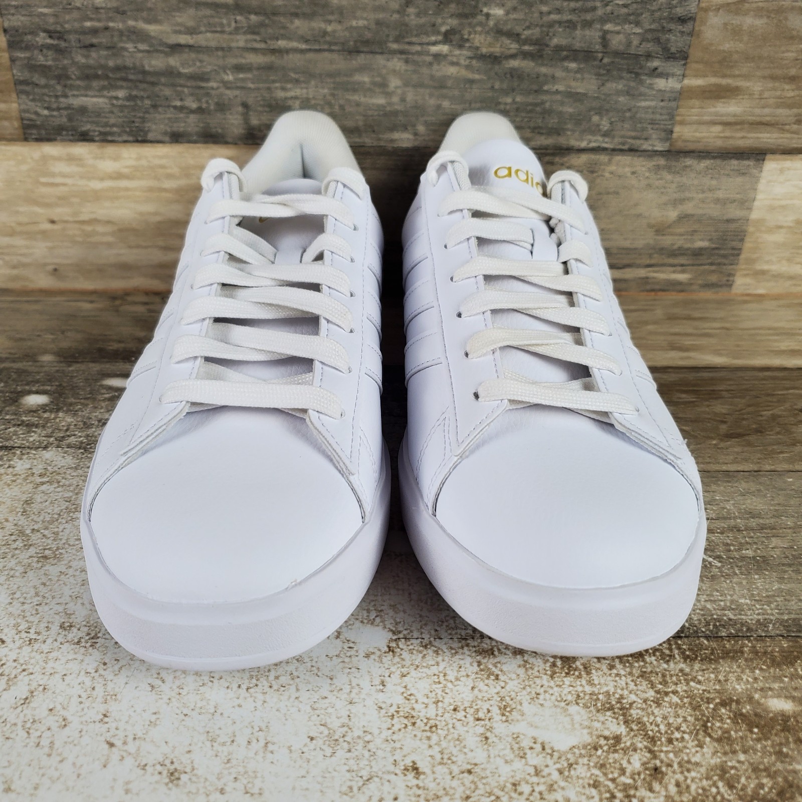 Adidas Grand Court 2.0 Womens Shoes Sz 9 White Tennis Comfort Lace Up Sneakers