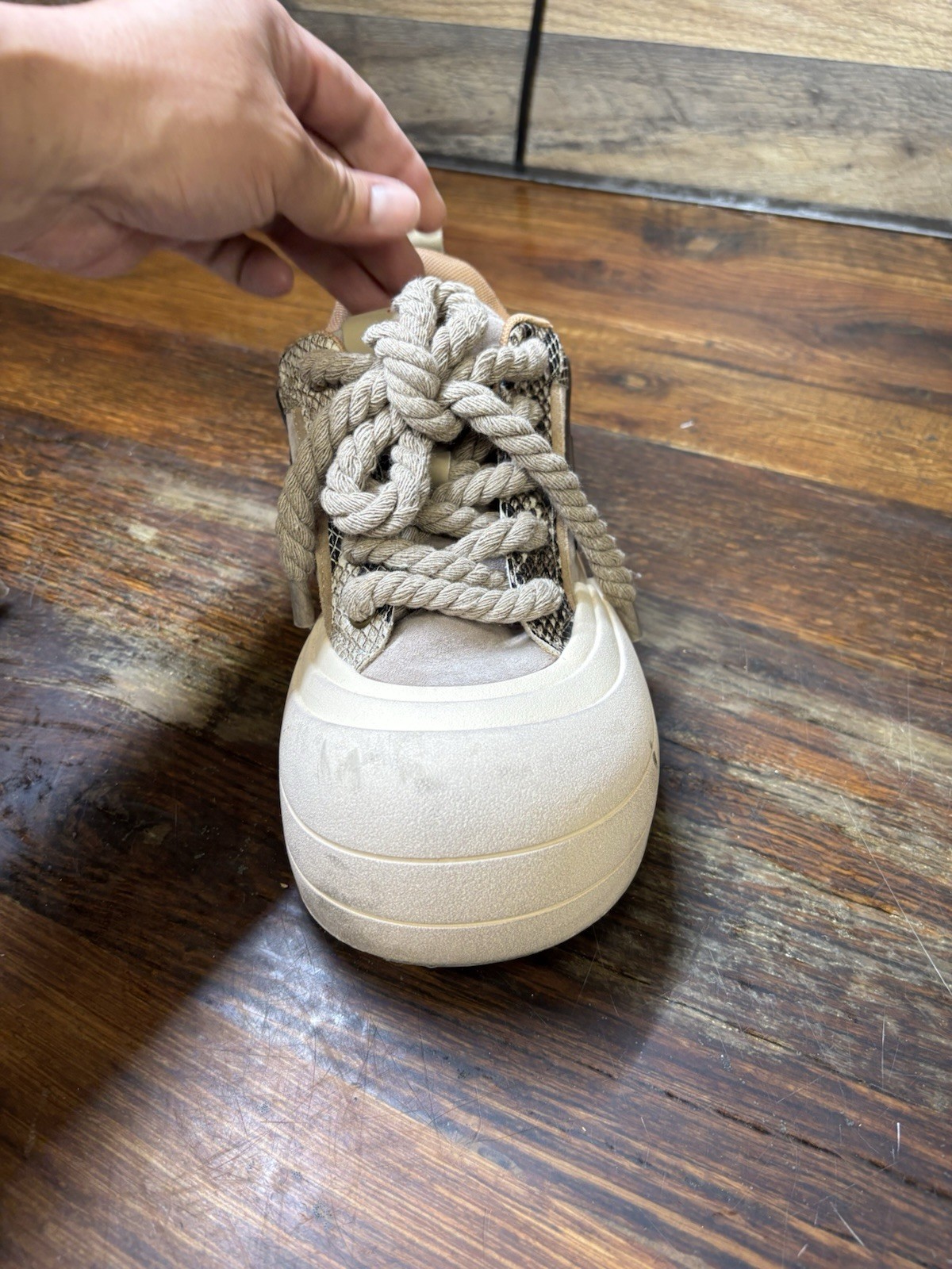 KillWinner Sneakers Womens 8.5 Smile Life Series Brown Skateboard Chunky Rope