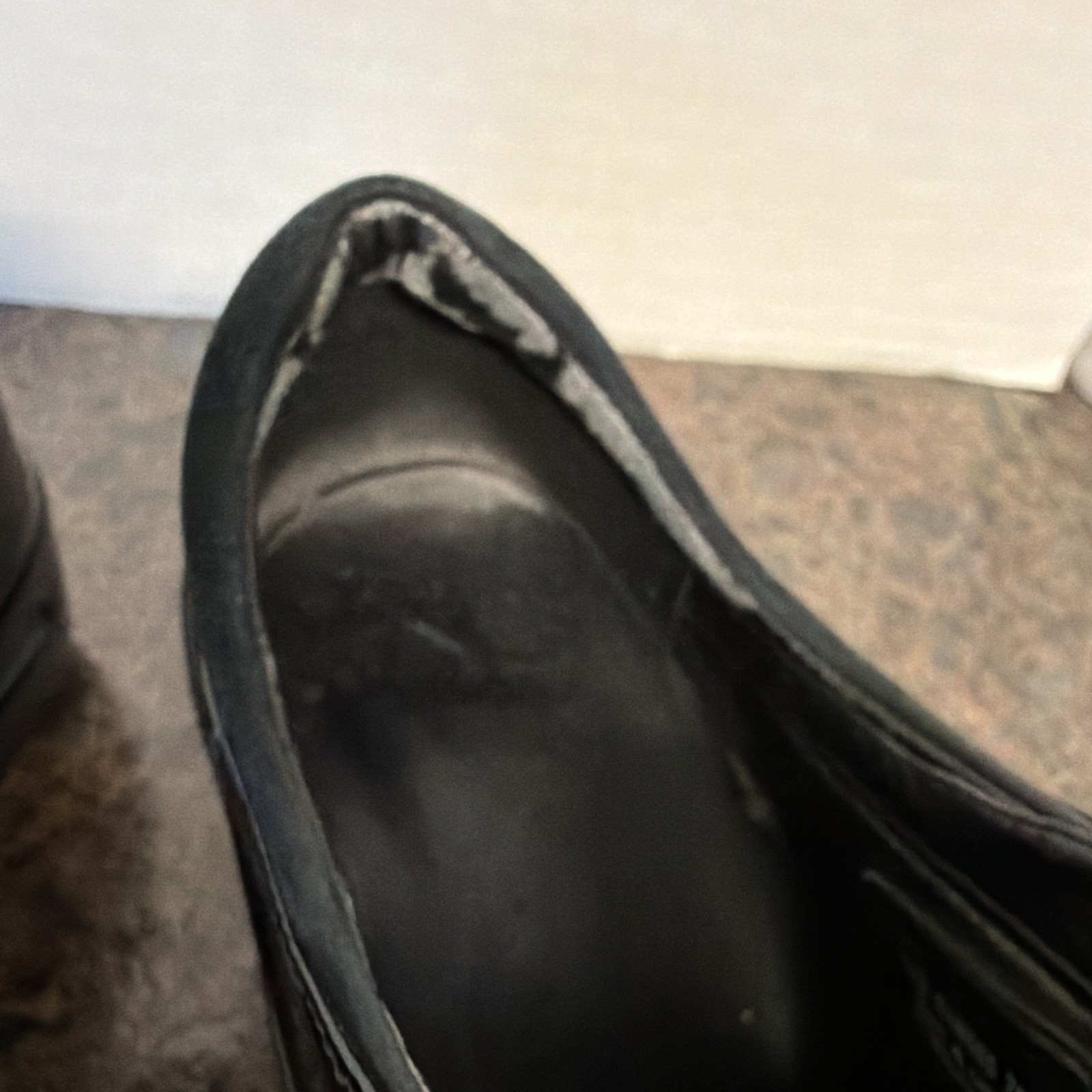 Cole Haan Women’s Black Patent Leather Waterproof Zip Wedge Sneaker 7B