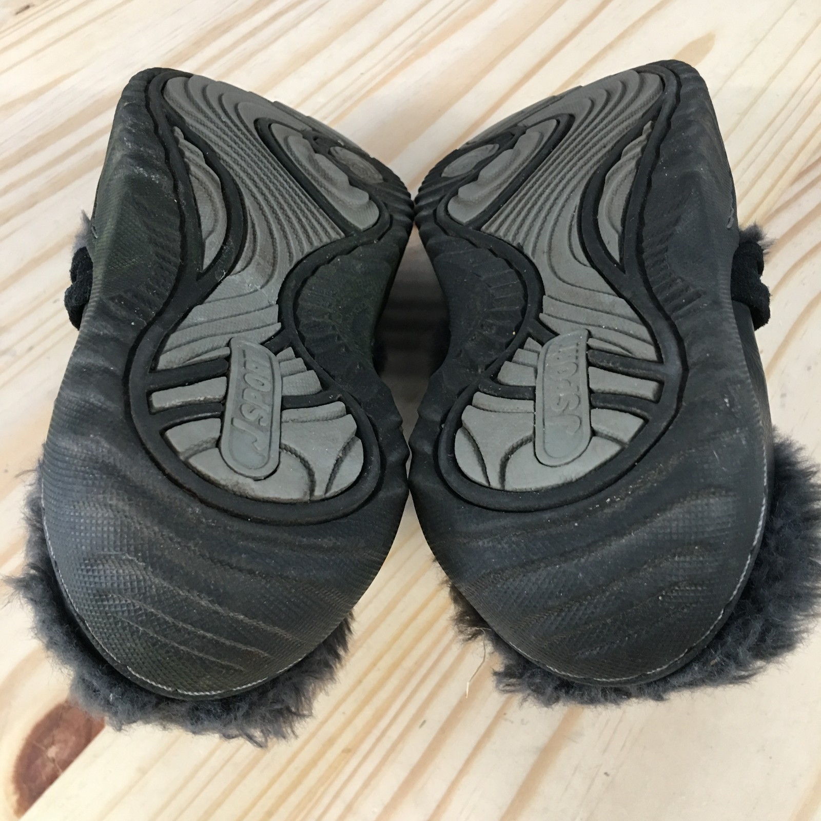 Jsport by Jambu Shoes Womens 6 M Holiday Clogs Black Leather Closed Toe Comfort