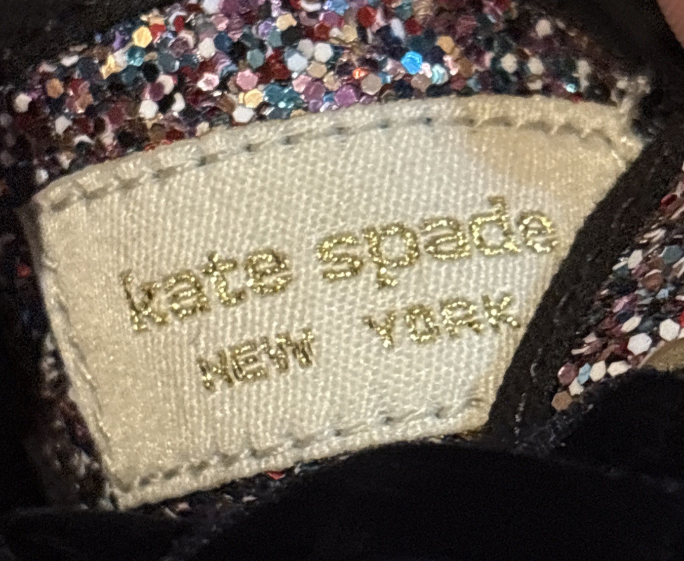 Kate Spade X Keds Sneakers Women’s Size 8.5 Deep Purple Glitter