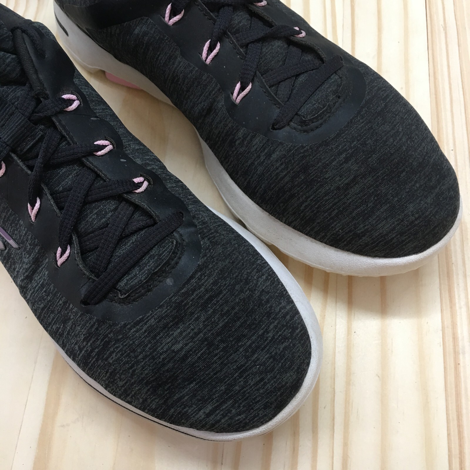 Skechers Shoes Womens 8 Go Golf Walk 5 Sneakers 123034 Gray Fabric Lace Up