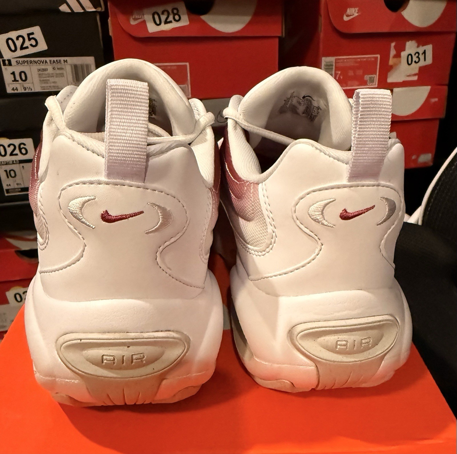 Nike Air Max Portal Women’s 10 White Sweet Beet Platinum Ombré HF3053-109 (057)