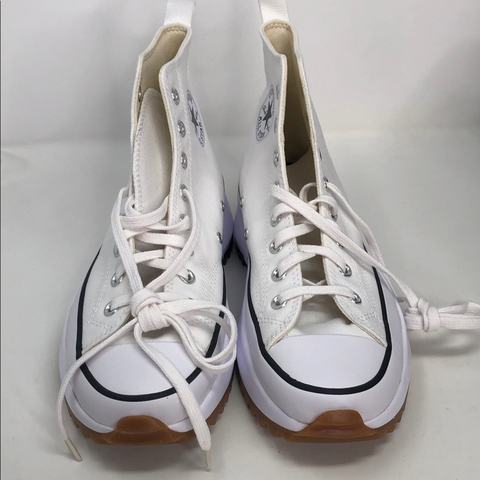 Converse Run Star Hike Hi White Black Gum Unisex Hiking Sneakers – Size 5.5