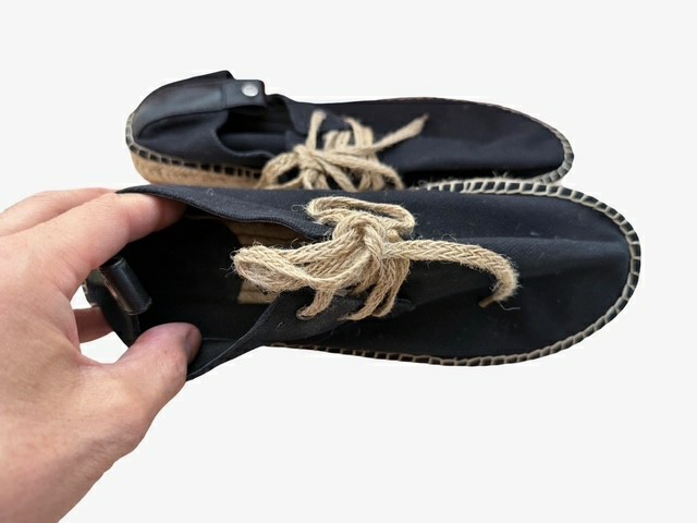 Hermes Espadrilles Hightop Canvas Black Size 39EU 5UK 6US New With Box