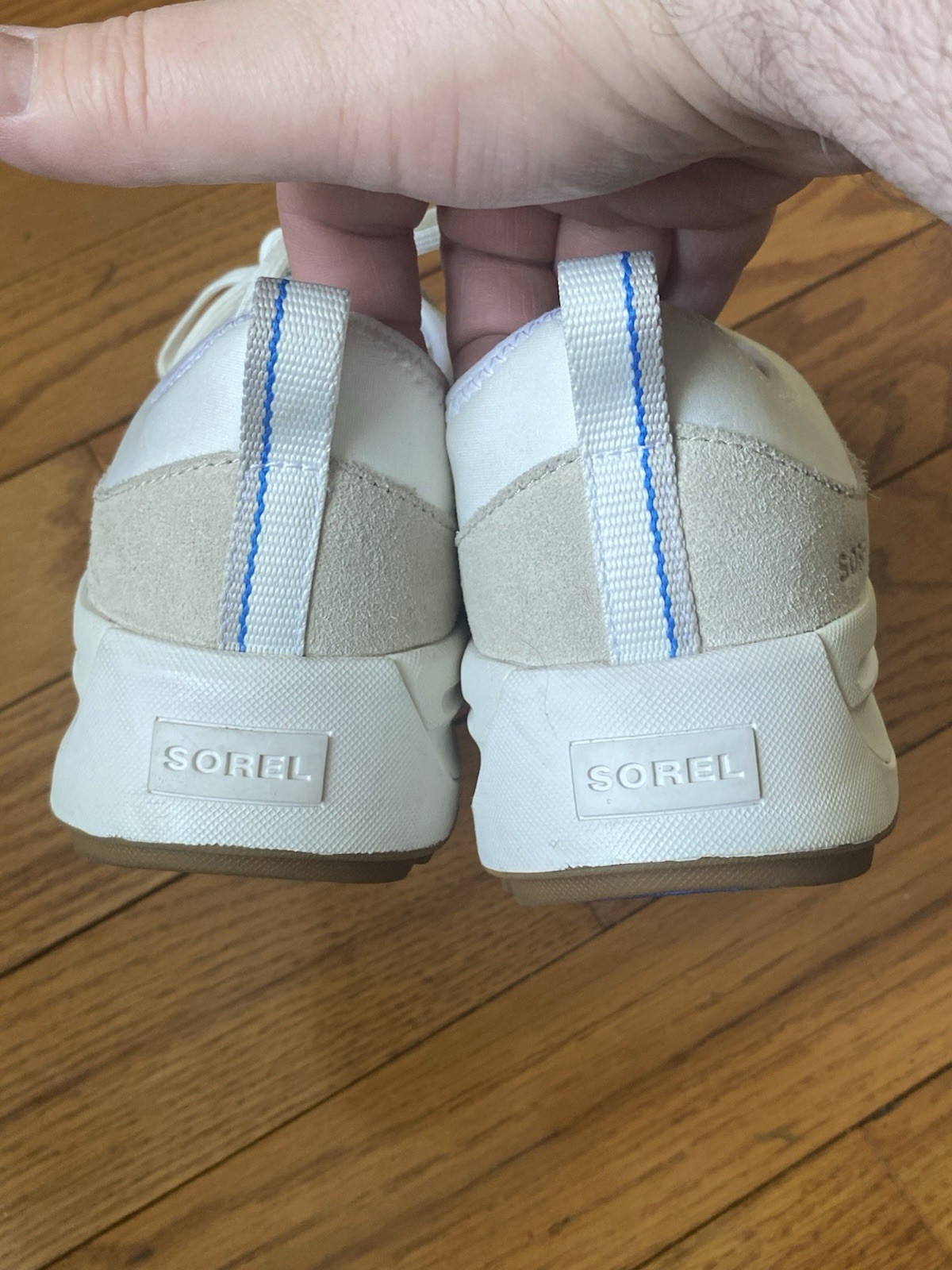Women’s Sorel Ona White Beige Chunky Sneakers Size 9.5 NL4855-125