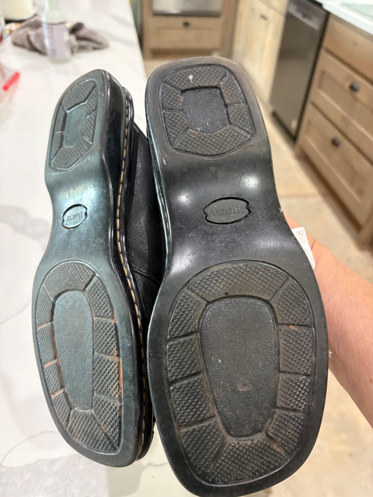 Born womens mule, black, size 9, $30
