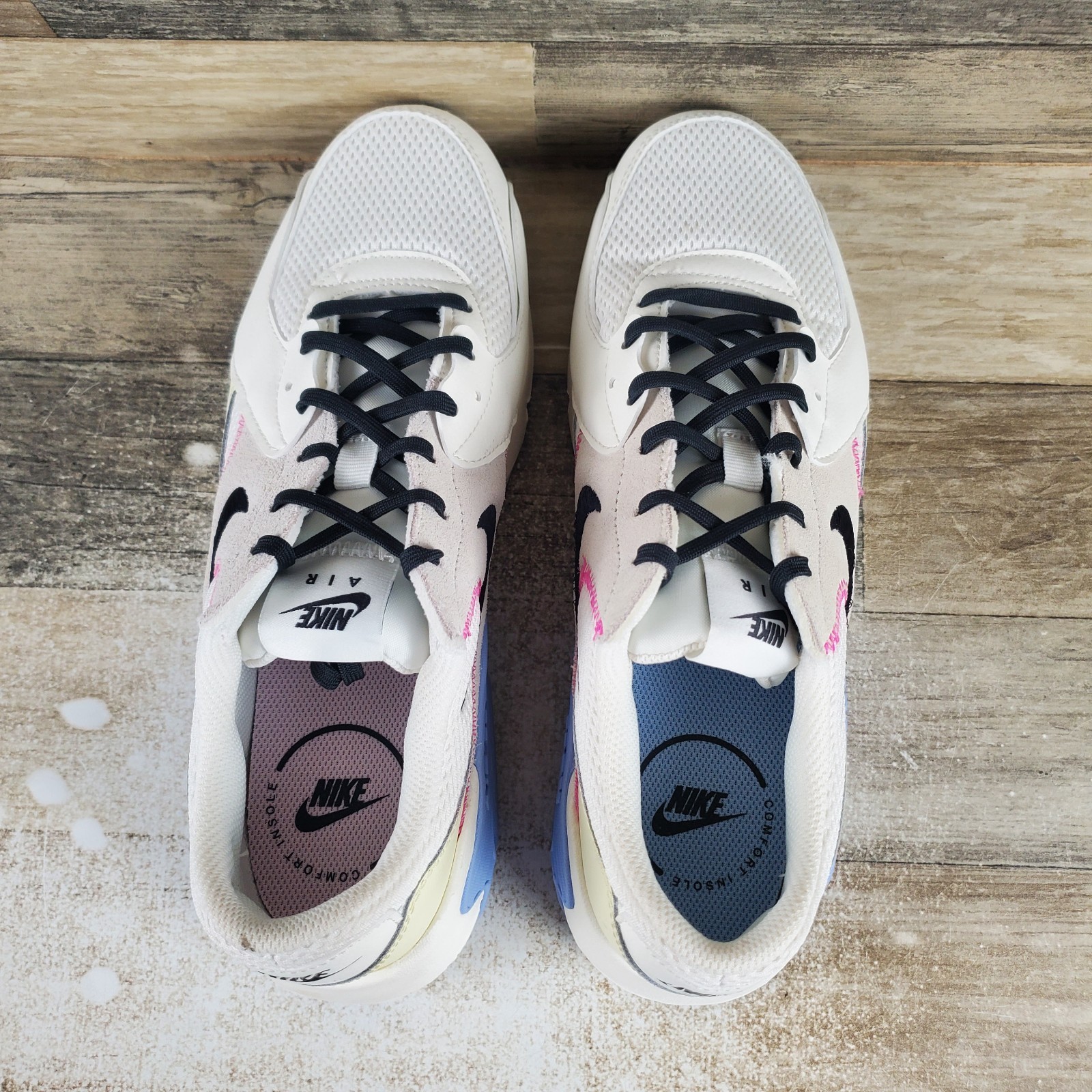 Nike Air Max Excee Womens Running Shoes Sz 11 Off White Lace Up Comfort Sneakers