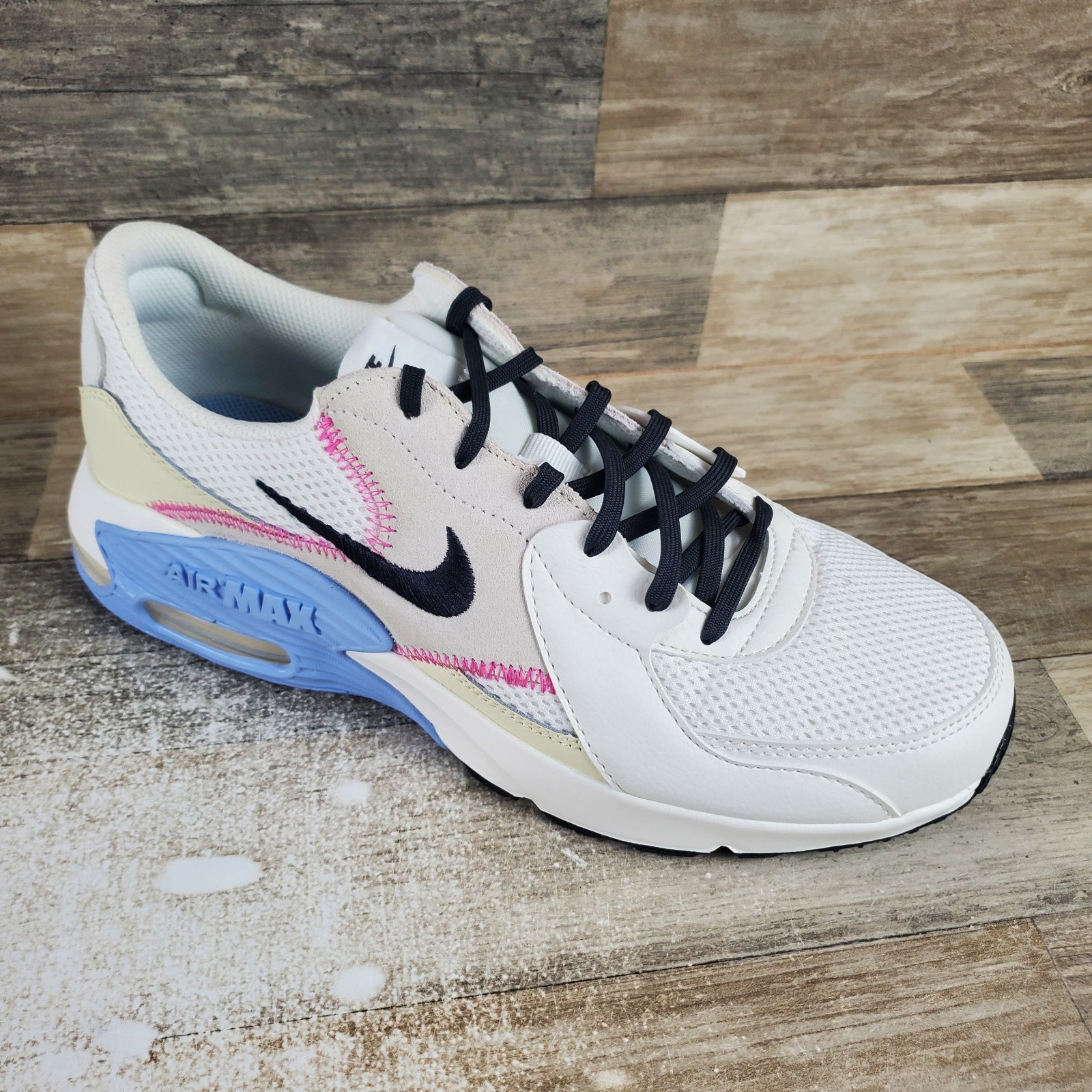 Nike Air Max Excee Womens Running Shoes Sz 11 Off White Lace Up Comfort Sneakers