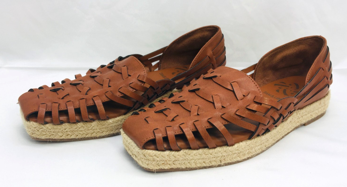 Espadrille Sandal Shoes Sz 8 Huarache Brown Fisherman Asha Comfort Women’s