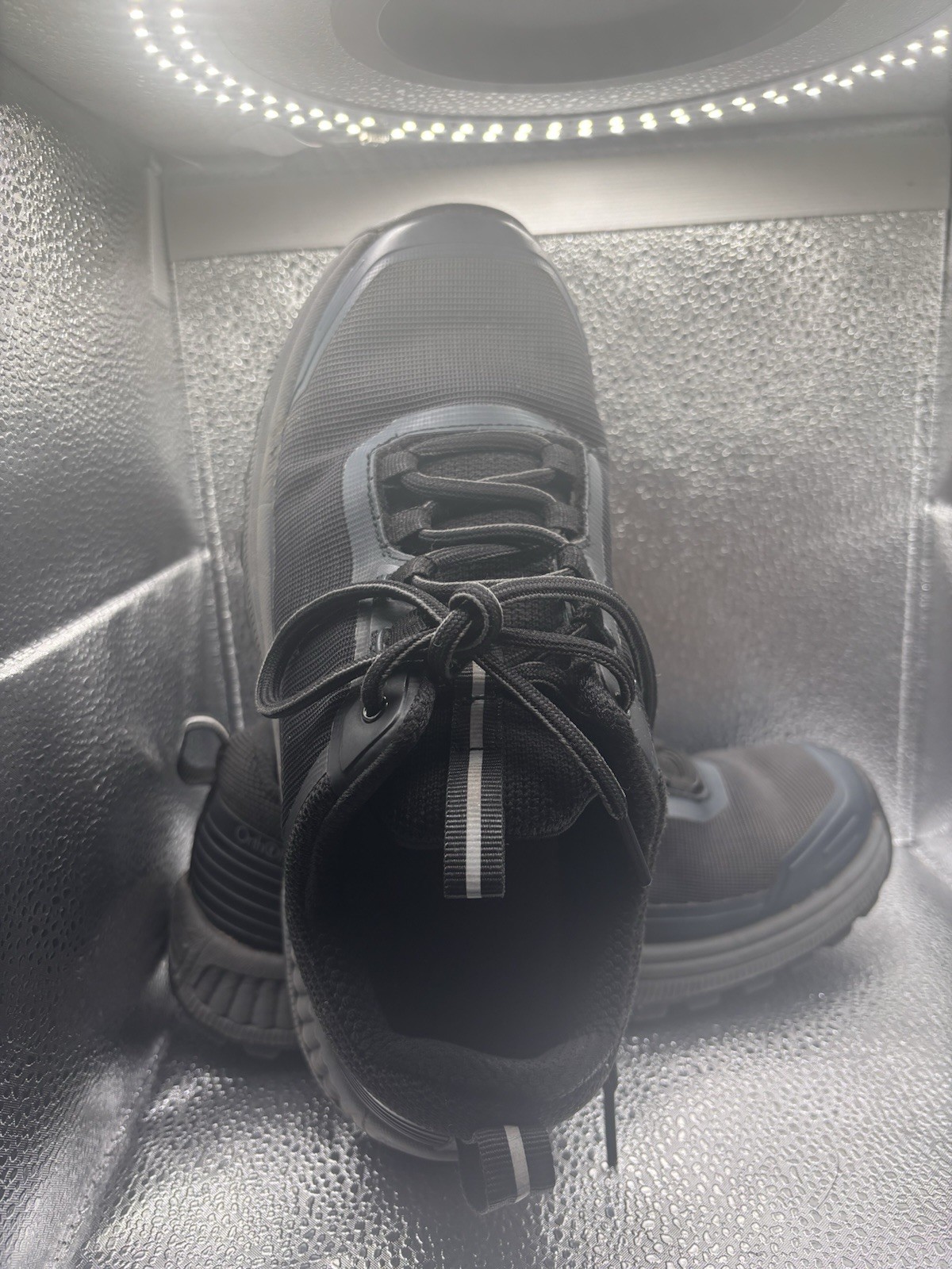 Orthofeet Womens Shoes 7 Medium Black Leather Sneaker Black Accents