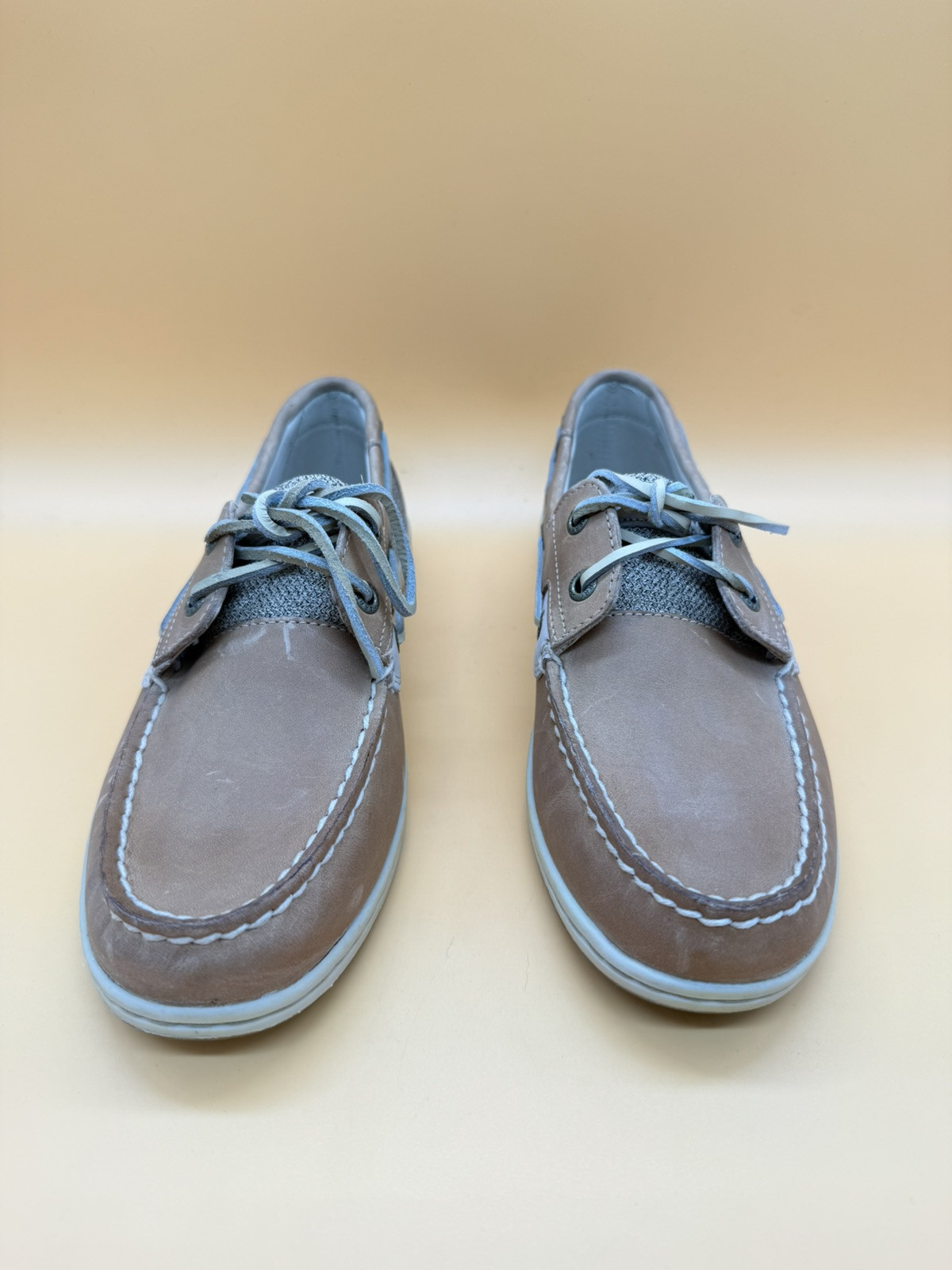 Sperry Women’s Koifish Linen Oats Boat Shoes – Tan – Size US 8.5 – STS95589